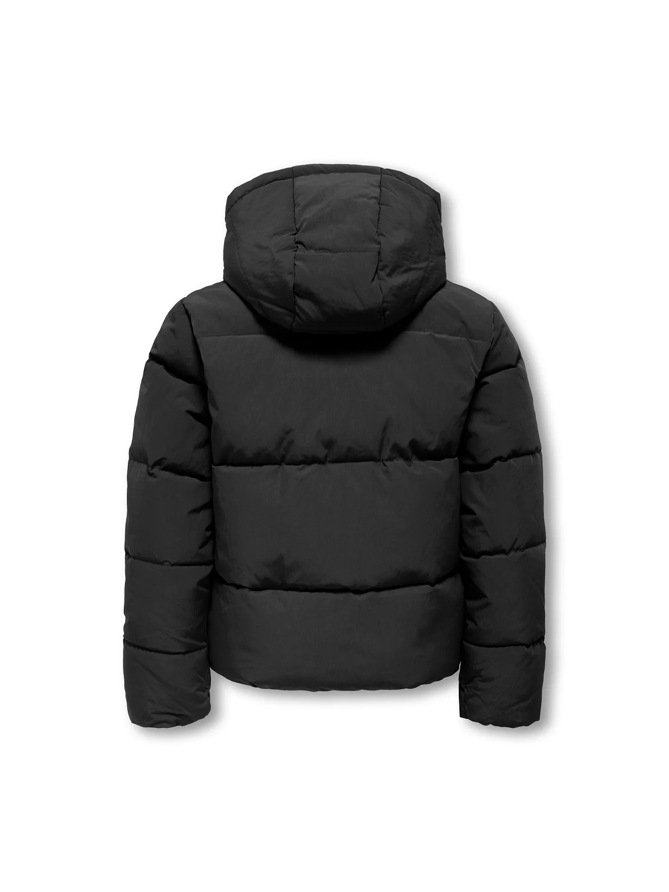 Girls’ Short Puffer Jacket Black - Image 3