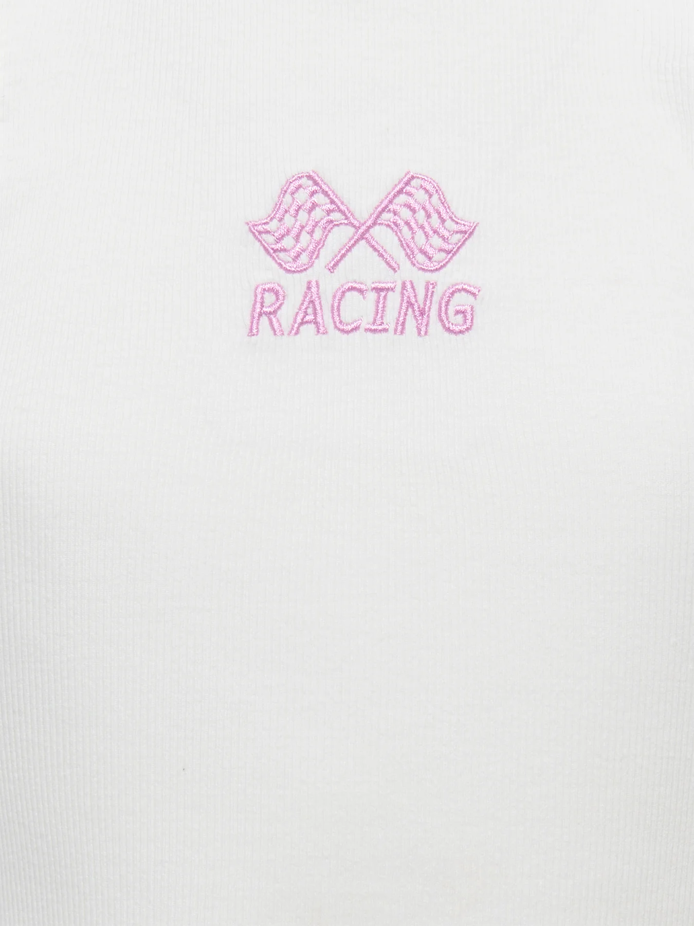Kids' Embroidered Tank Top White - Image 3