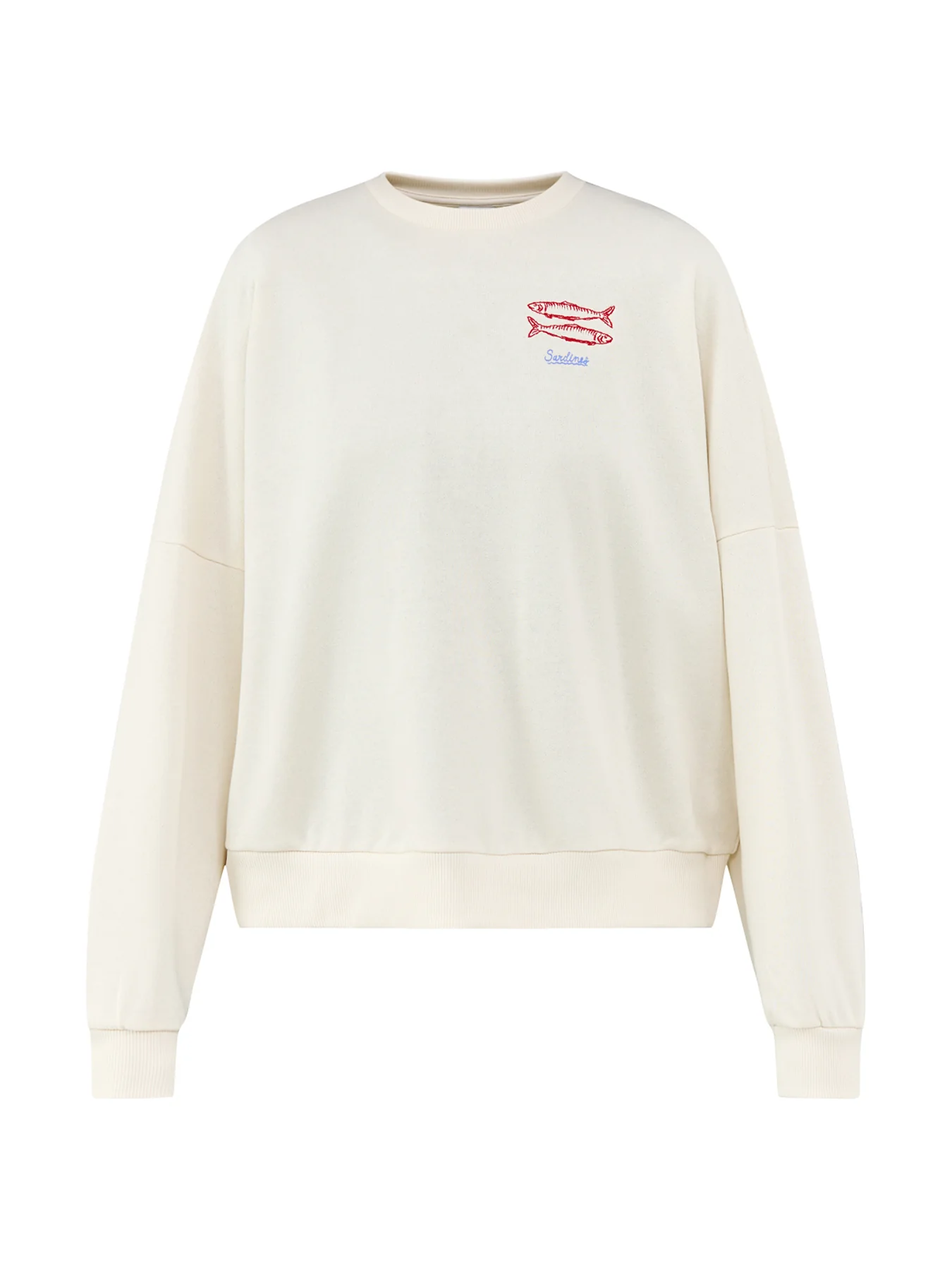 Deborah Crew Neck Sweatshirt Cream