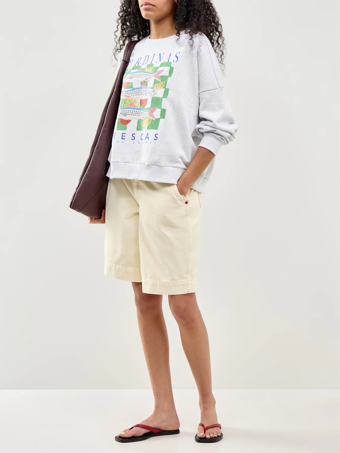 Deborah Crew Neck Sweatshirt Grey - Image 2