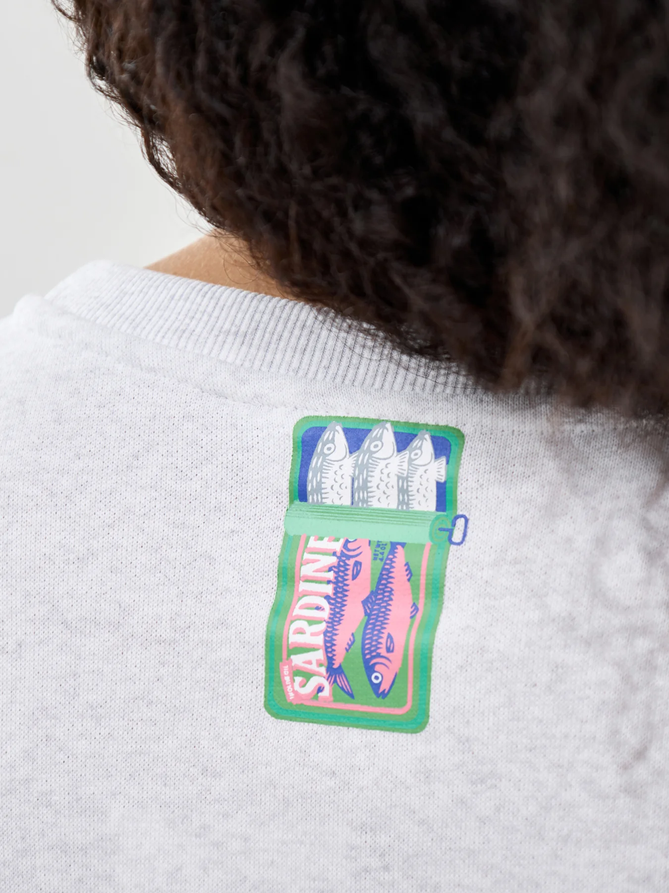 Deborah Crew Neck Sweatshirt Grey - Image 3