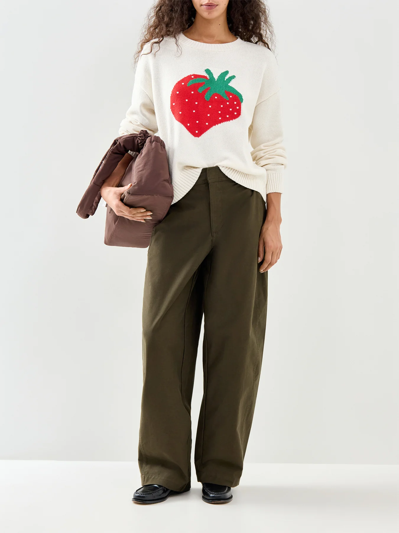 Elise Knit Jumper White - Image 2