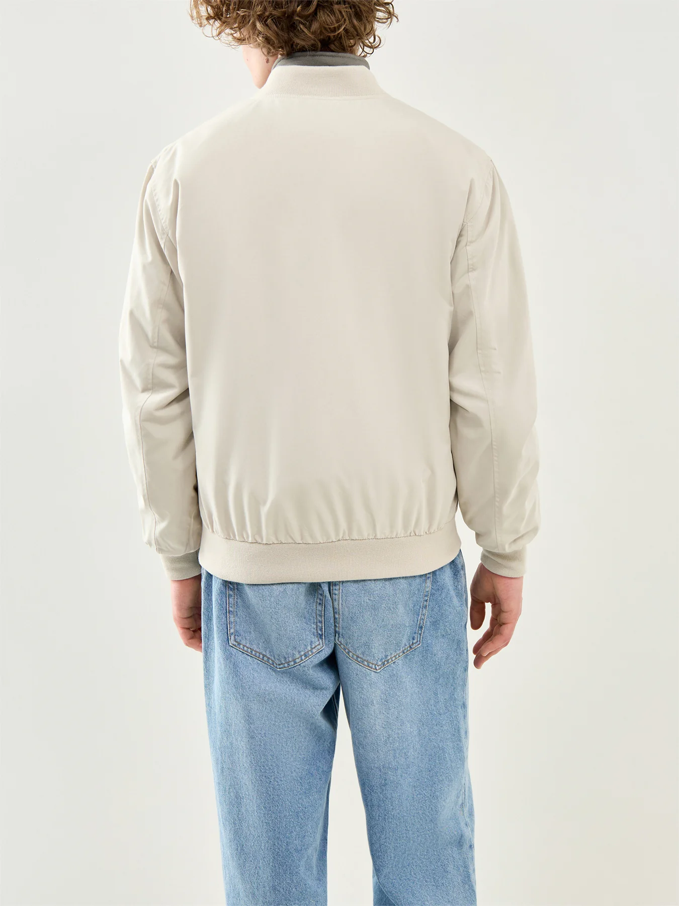 Lando Bomber Jacket Beige - Image 5