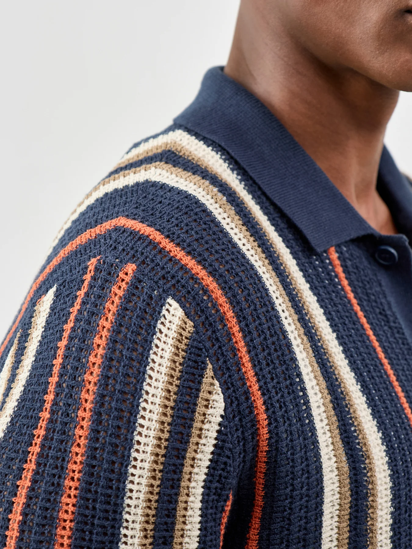 Onsleon Short Sleeve Knit Shirt Navy - Image 3