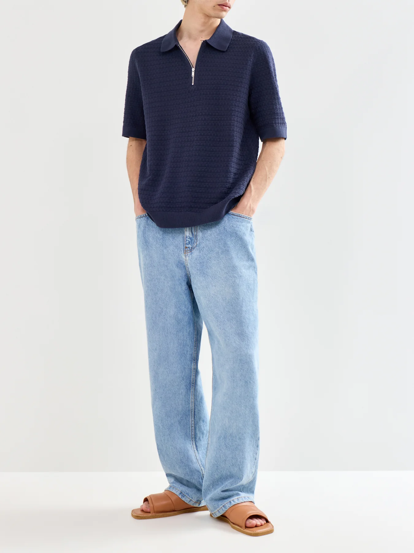 Menu Structure Polo Shirt Blue - Image 2