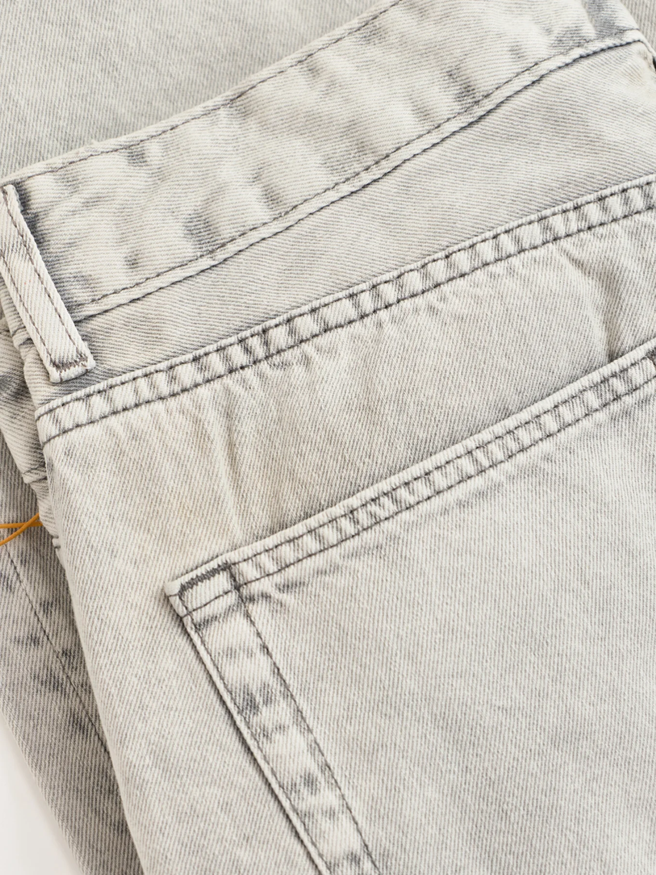 Remi Wide Leg Denim Trousers Grey - Image 3