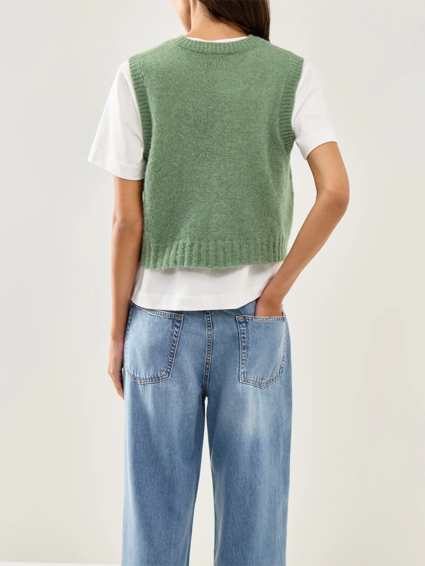 Weste 504 Cardigan Green - Image 5