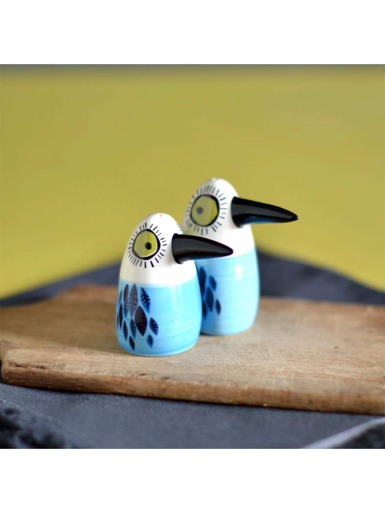 Bird Salt and Pepper Shakers Blue - Image 2