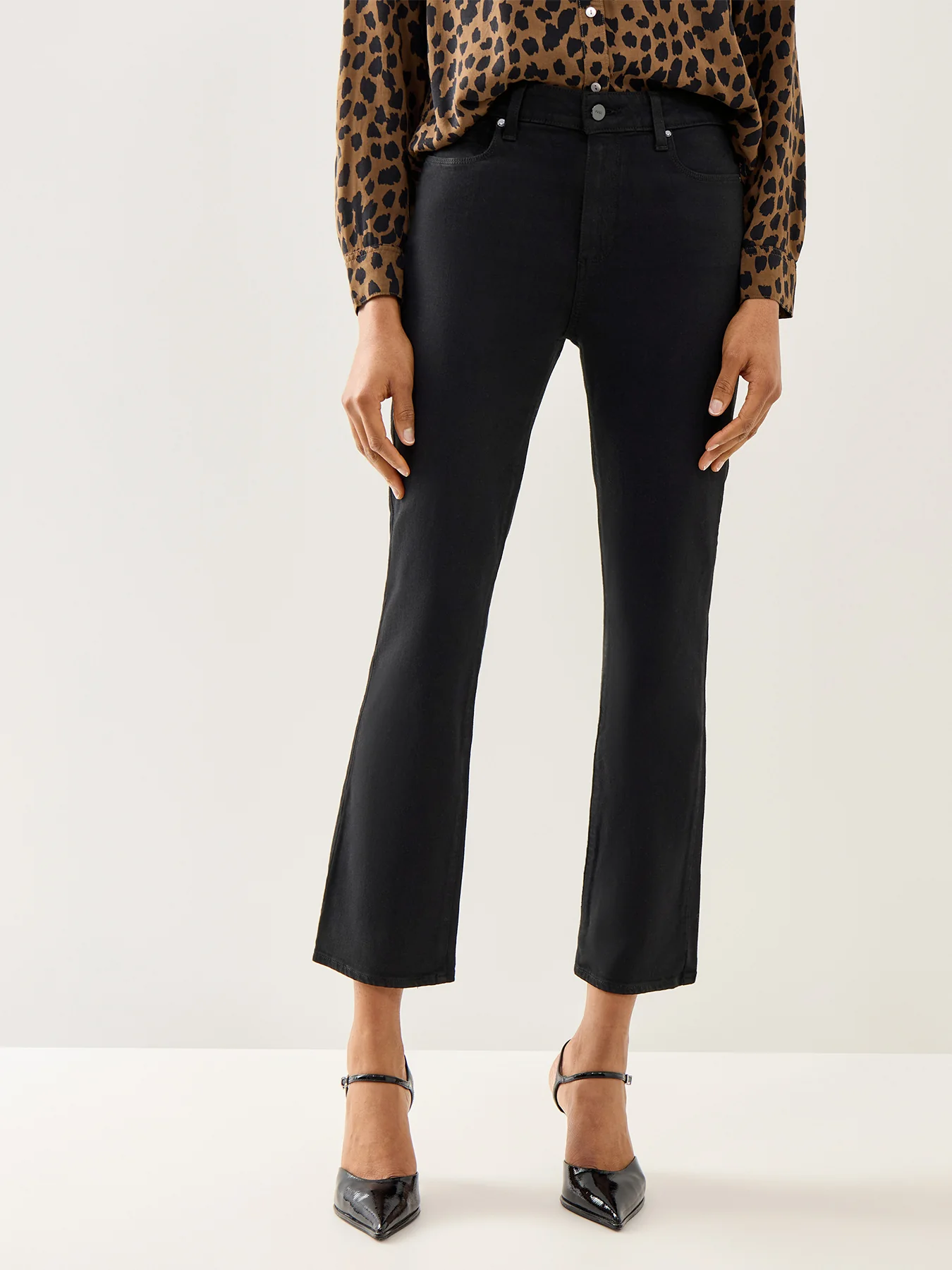 Cindy Clean Hem Jeans Black Shadow - Image 4