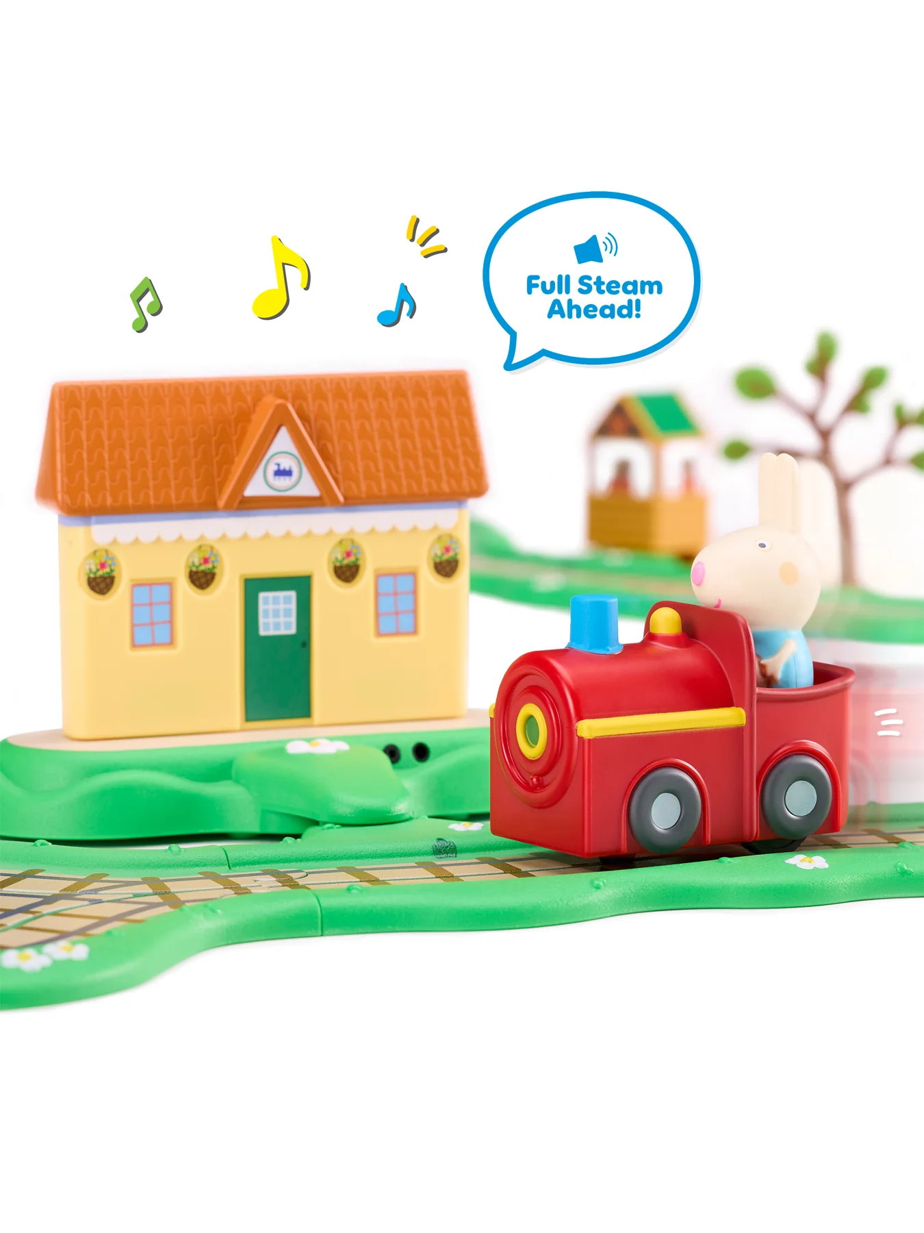Peppa Pig Whizz Around Clickety Clack Train Set - Image 3