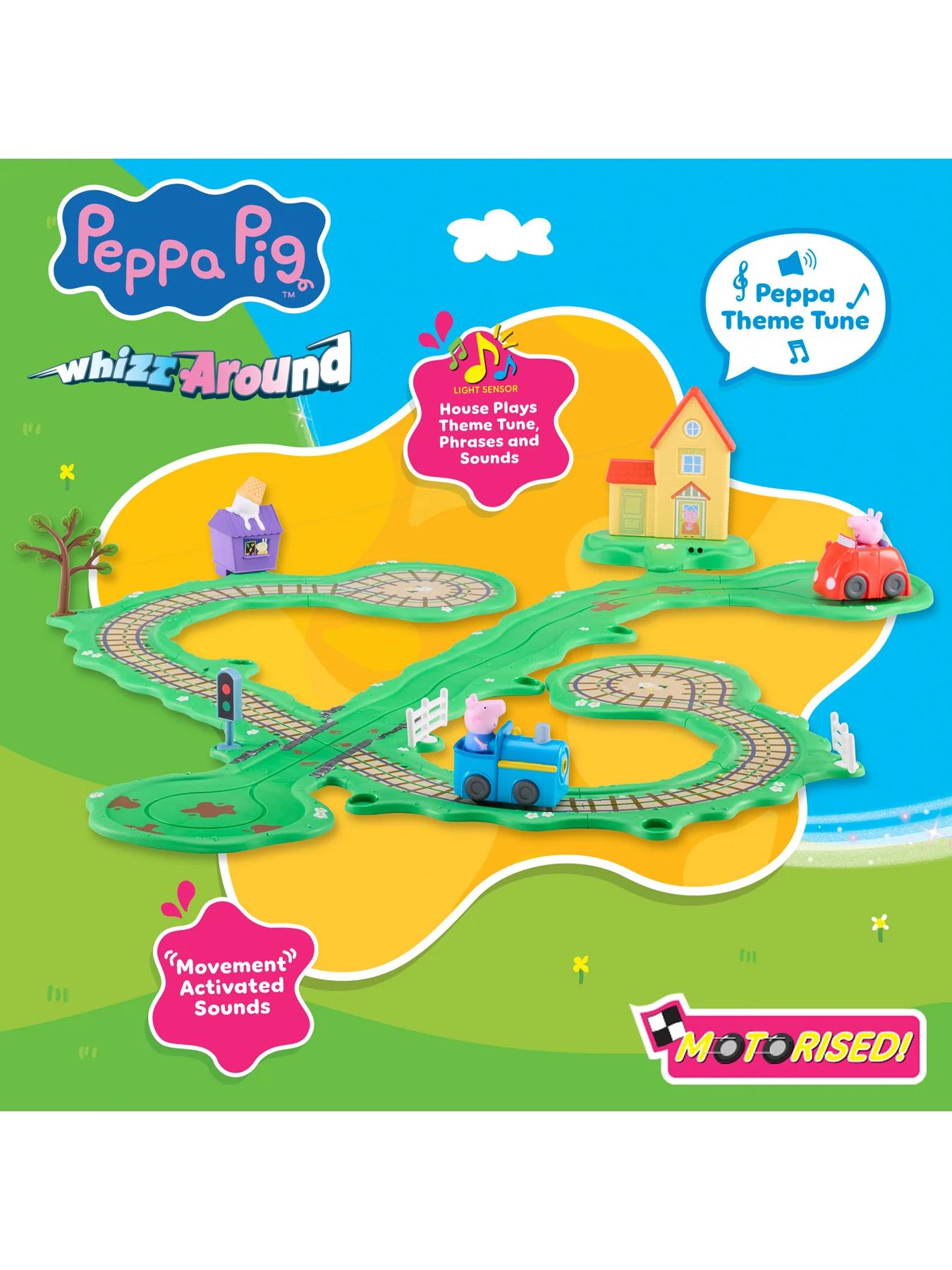 Peppa Pig Whizz Around Peppas Runabout Town Set - Image 3