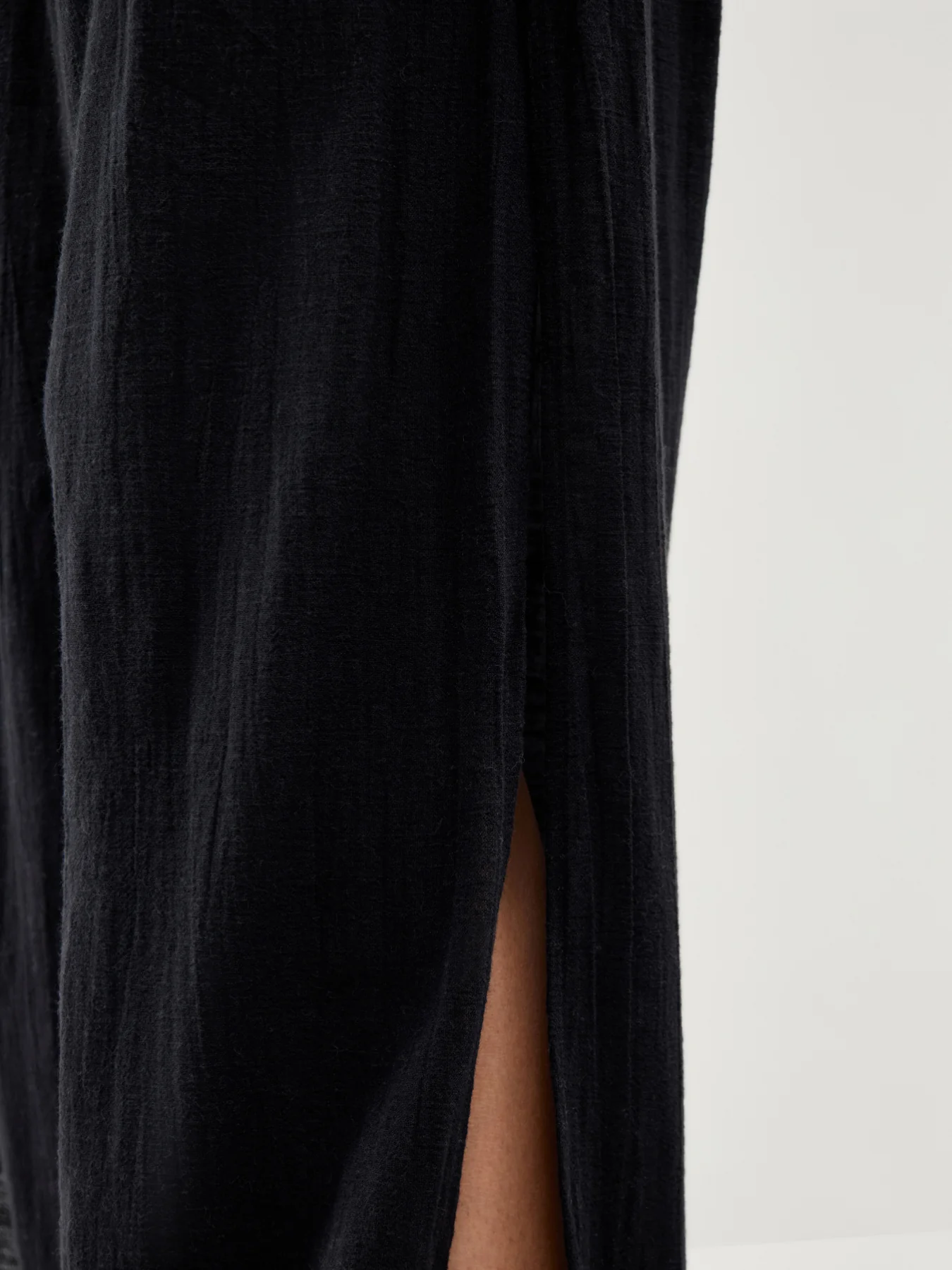 Agnes High Slit Beach Trousers Black - Image 3