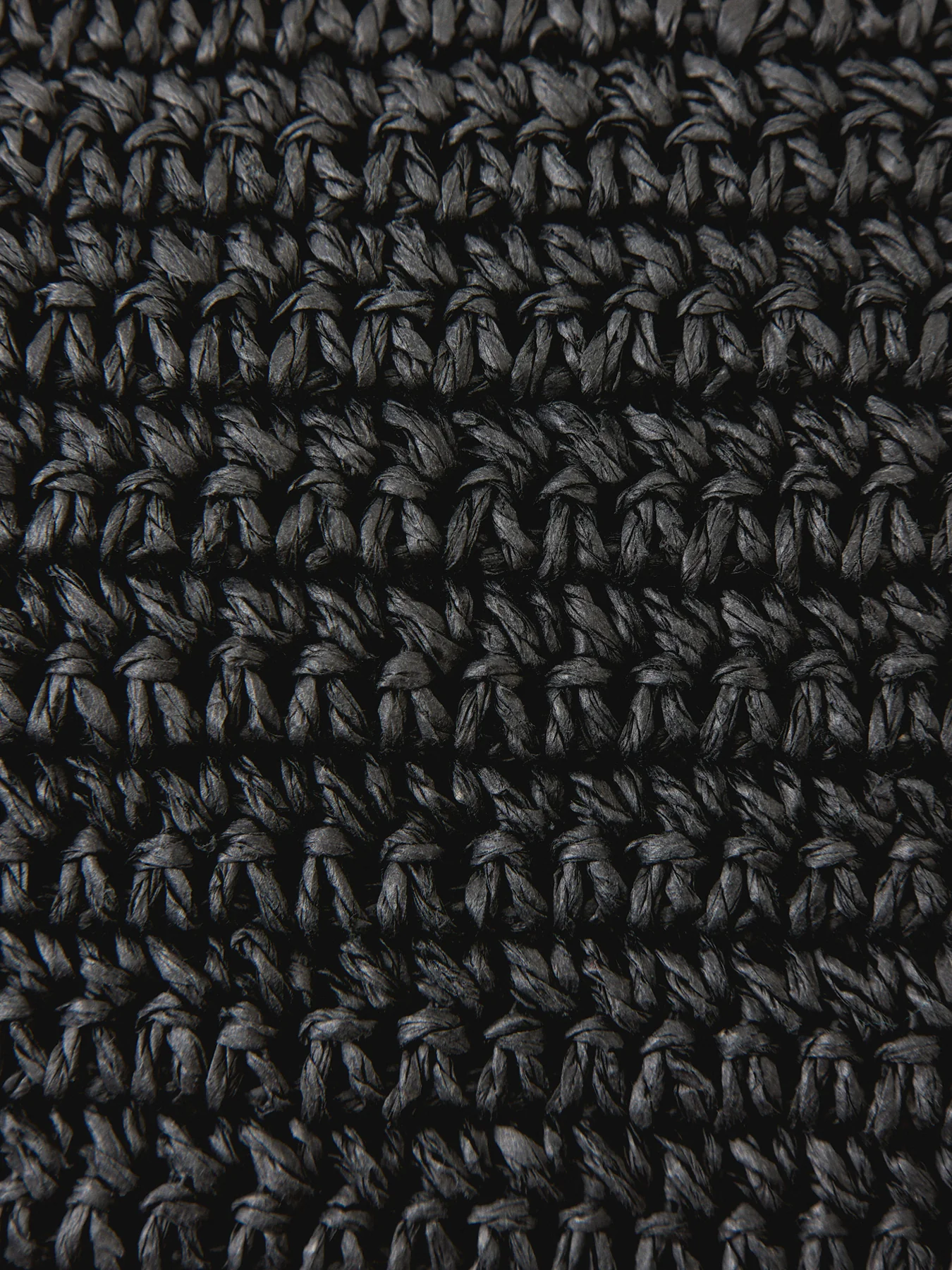 Summer Paper Straw Bum Bag Black - Image 5