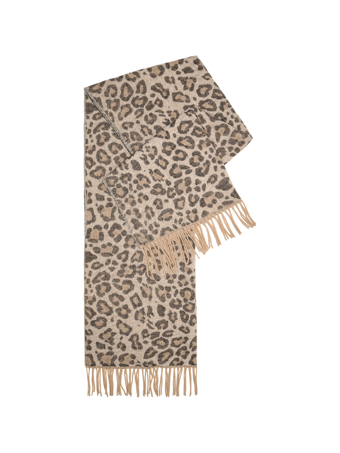 Jira Leopard Scarf Beige