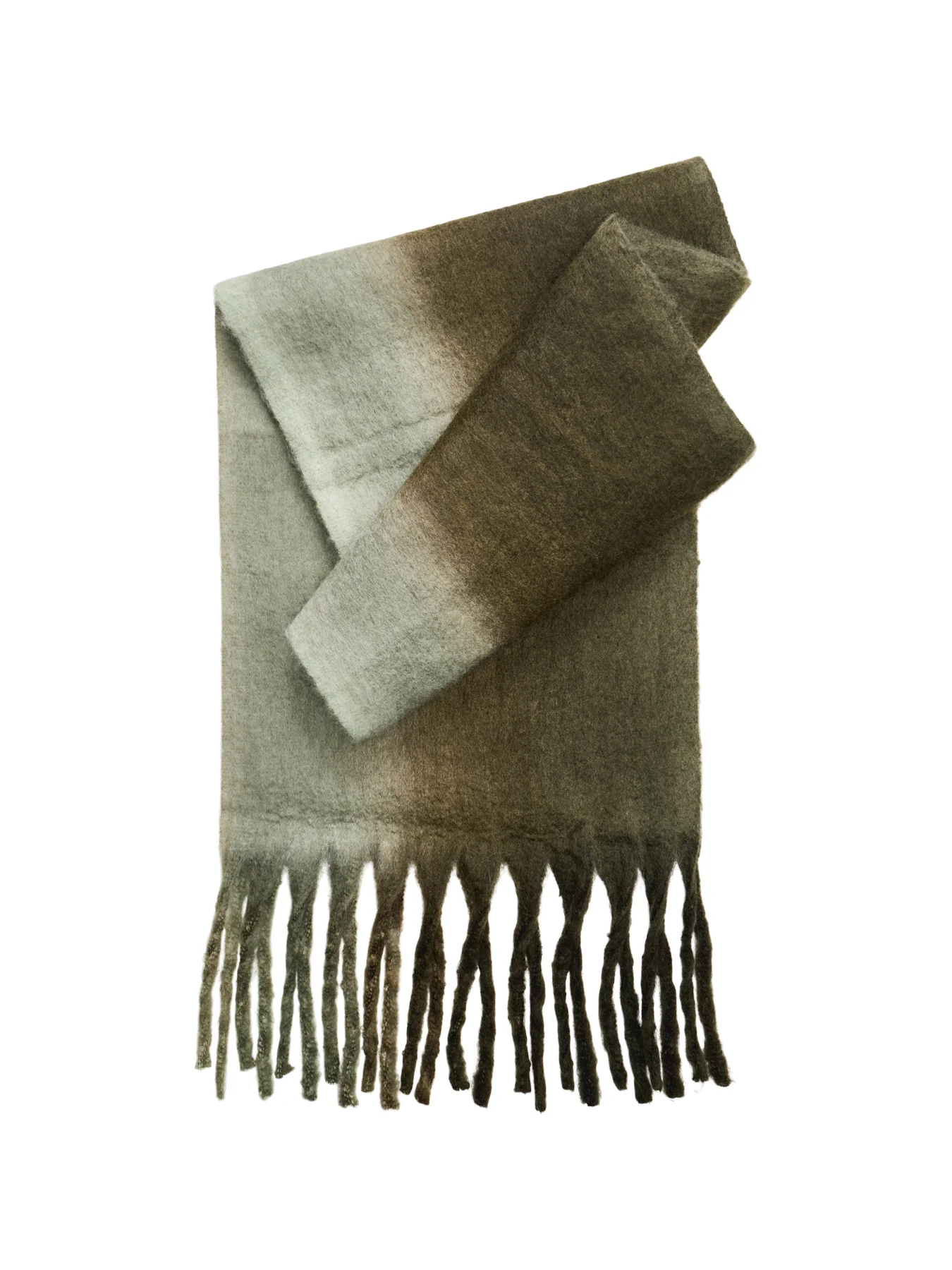 Jocca Stripe Ombre Scarf Khaki