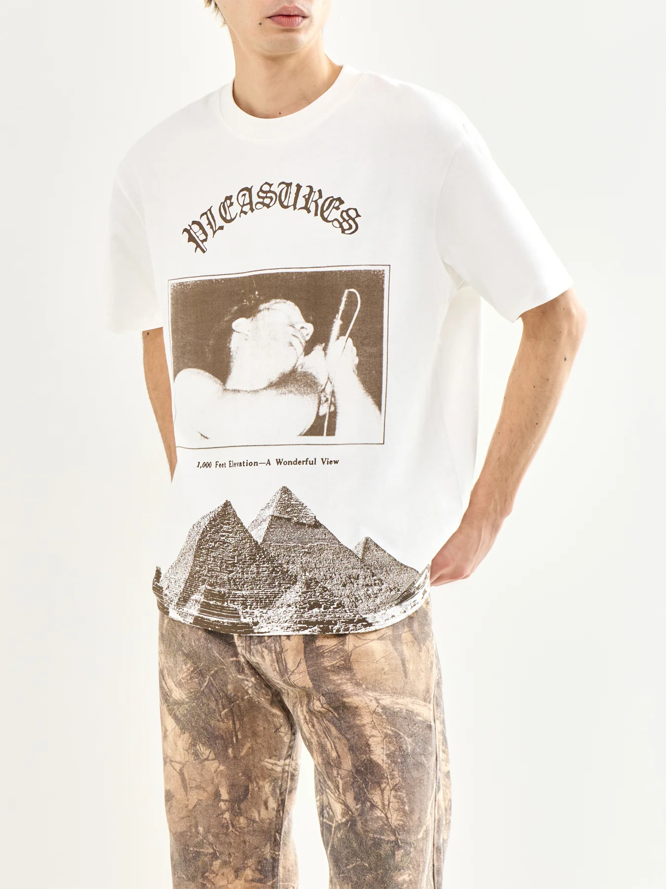 Elevation Heavyweight T-Shirt White - Image 3
