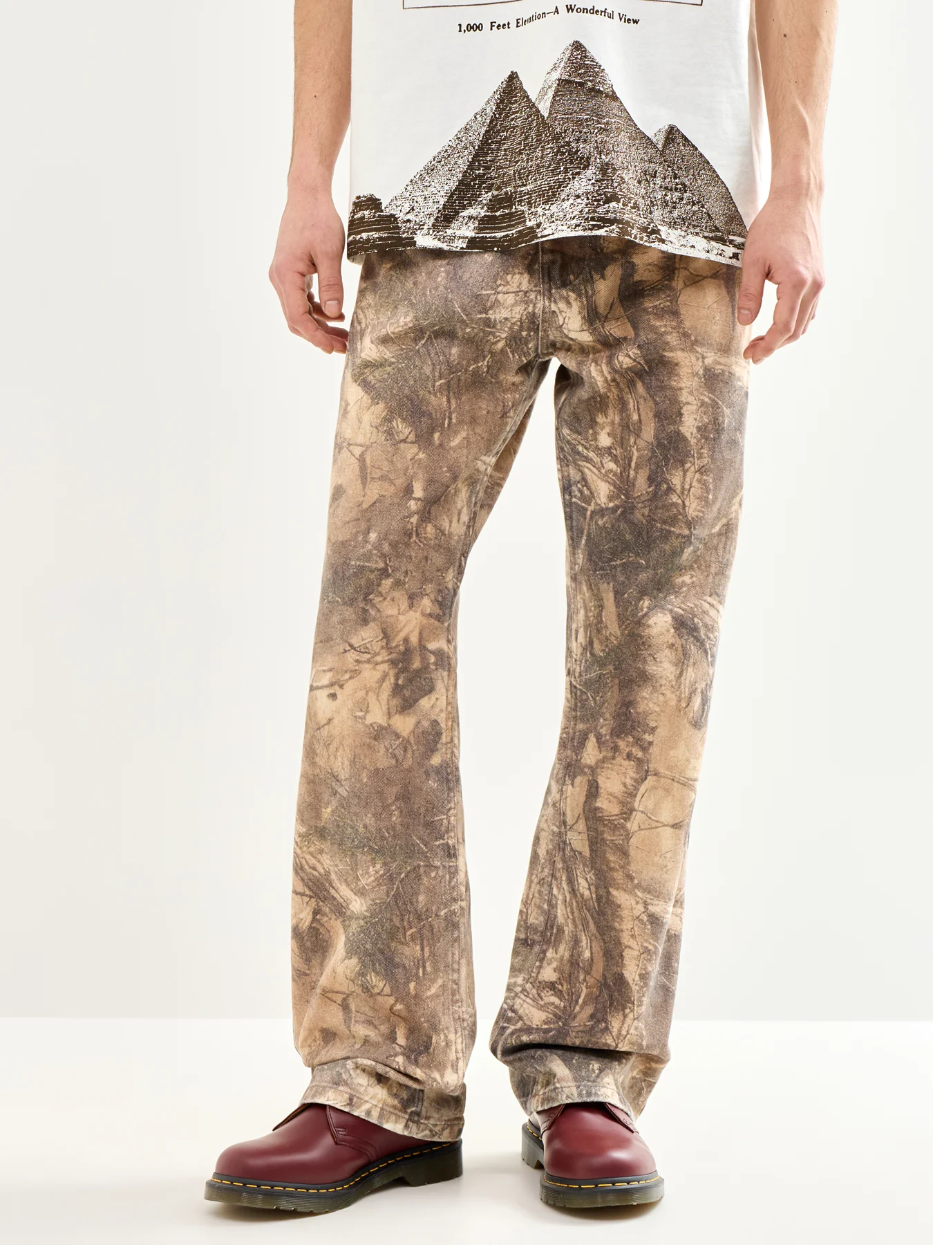 Hendrix Flare Jeans Brown - Image 4