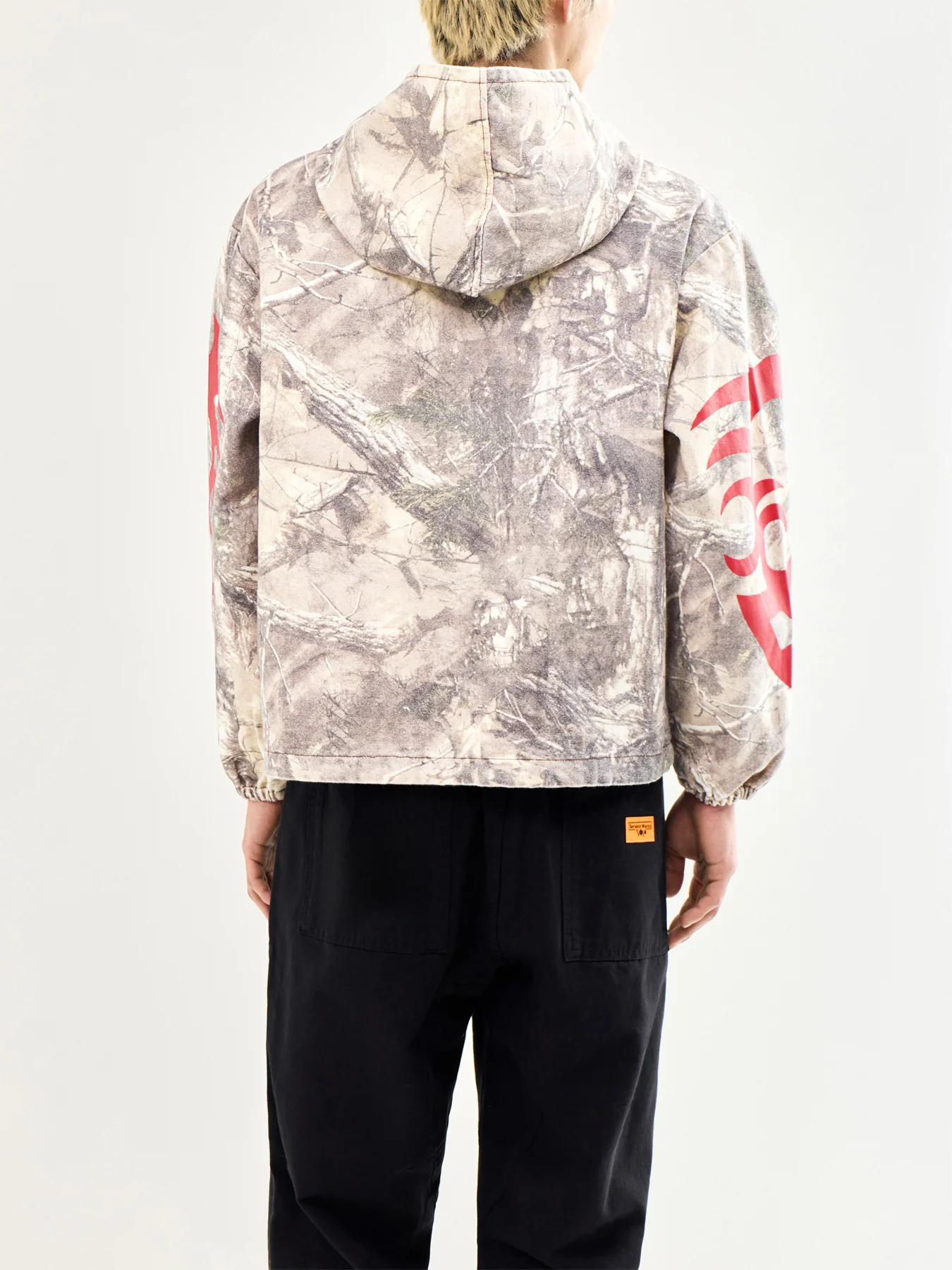 Hunt Canvas Poncho Hoodie Multi - Image 5