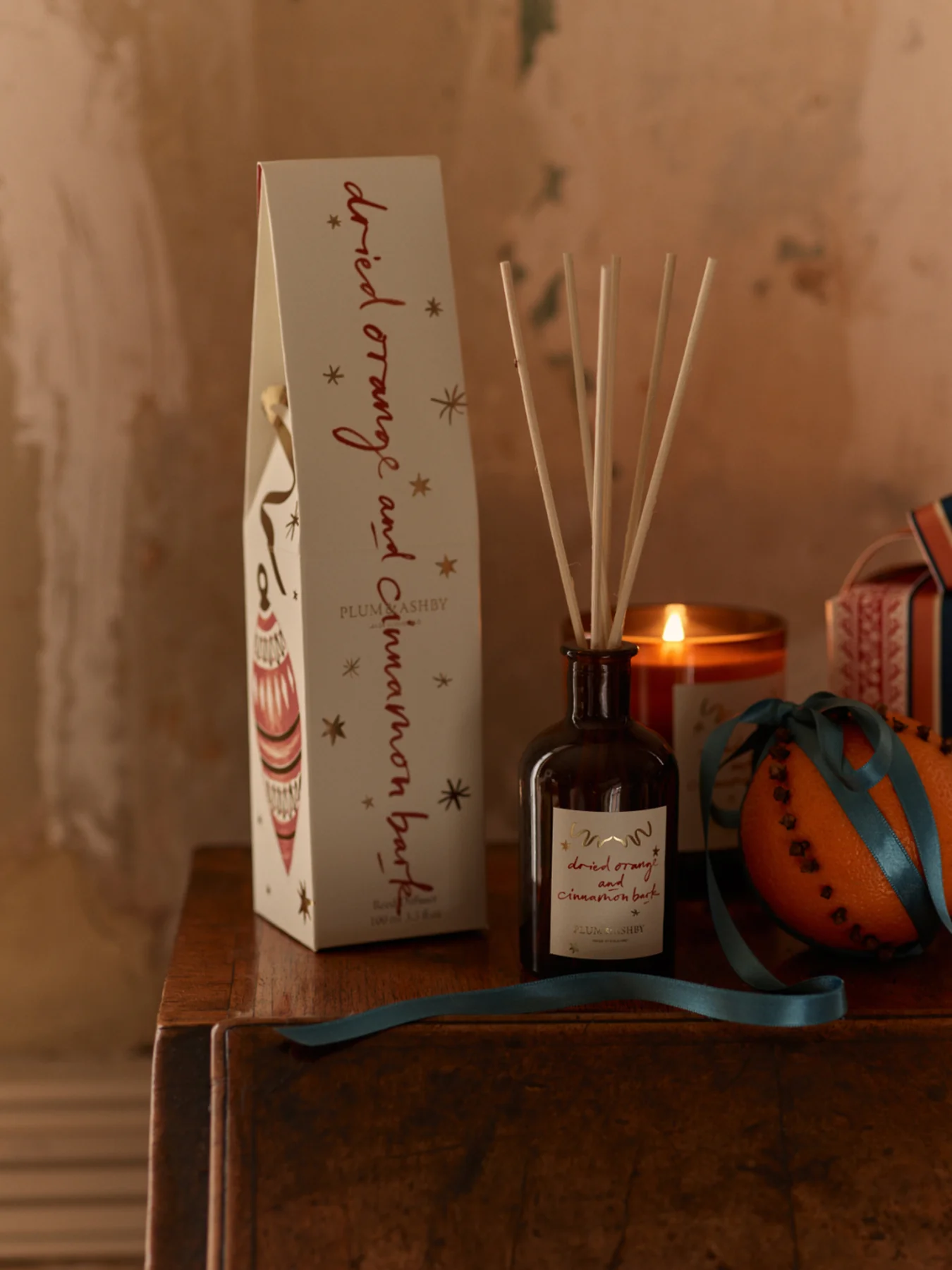Dried Orange & Cinnamon Bark Diffuser 100ml - Image 2