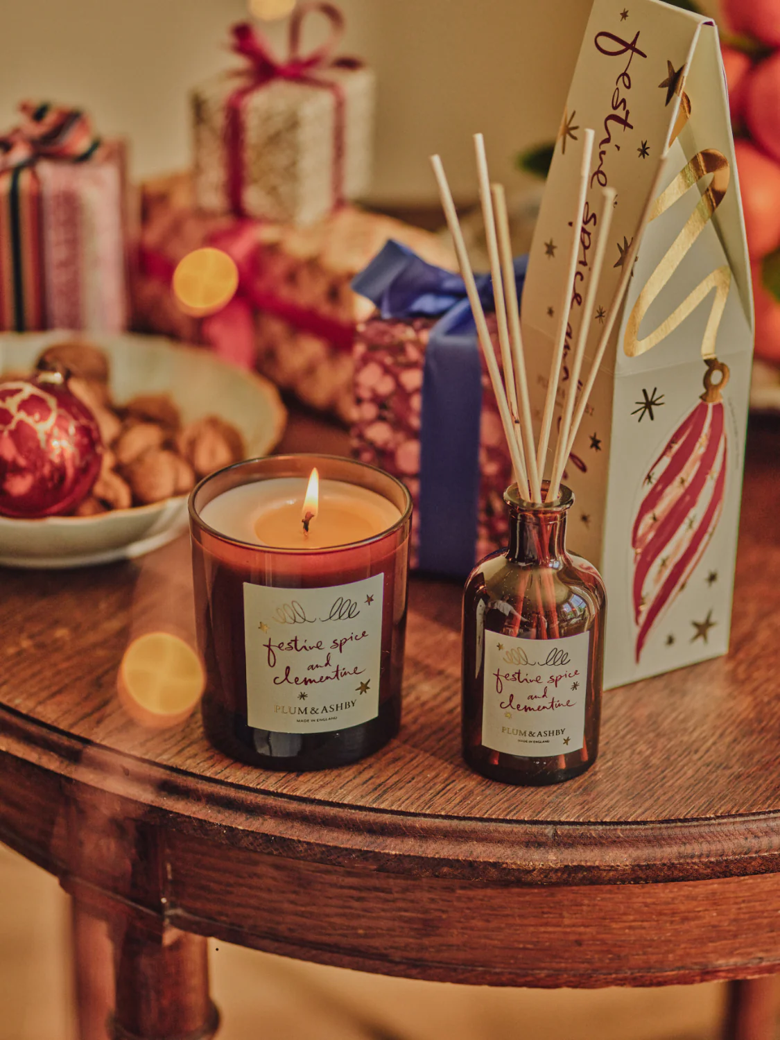 Festive Spice & Clementine Candle 30cl - Image 2