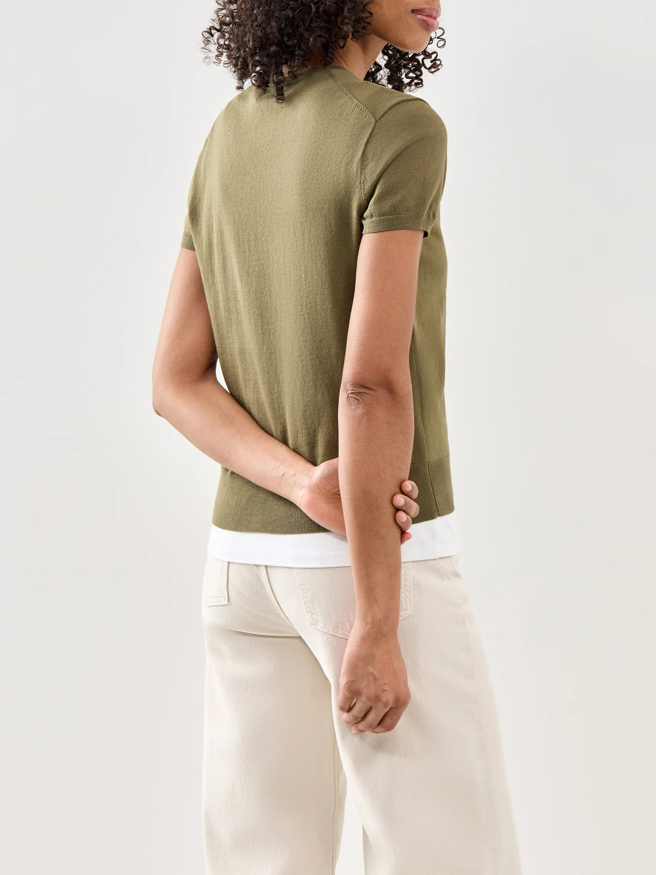 Short Sleeve Pullover Olive - Image 5