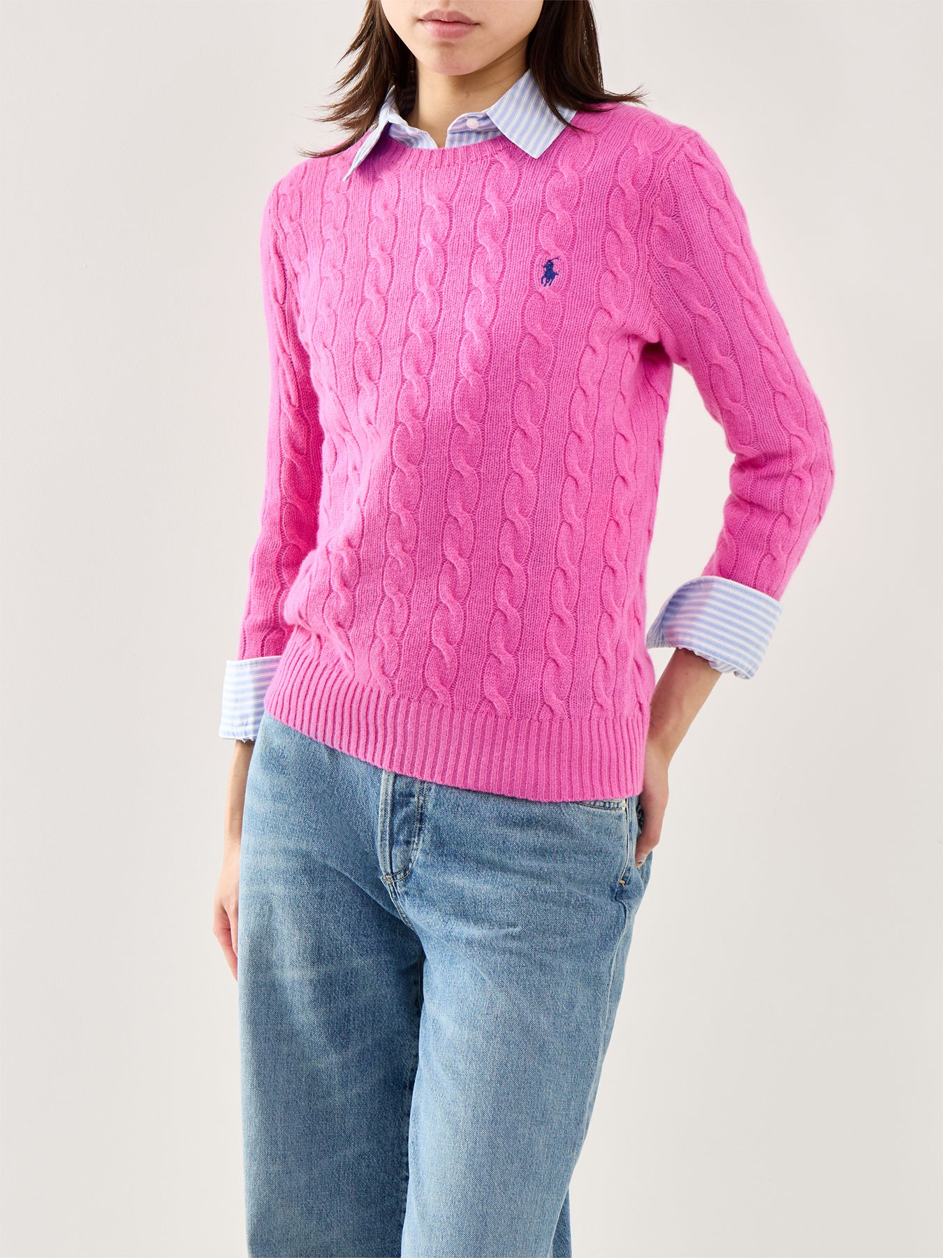 Julianna Long Sleeve Pullover Pink Lace - Image 4