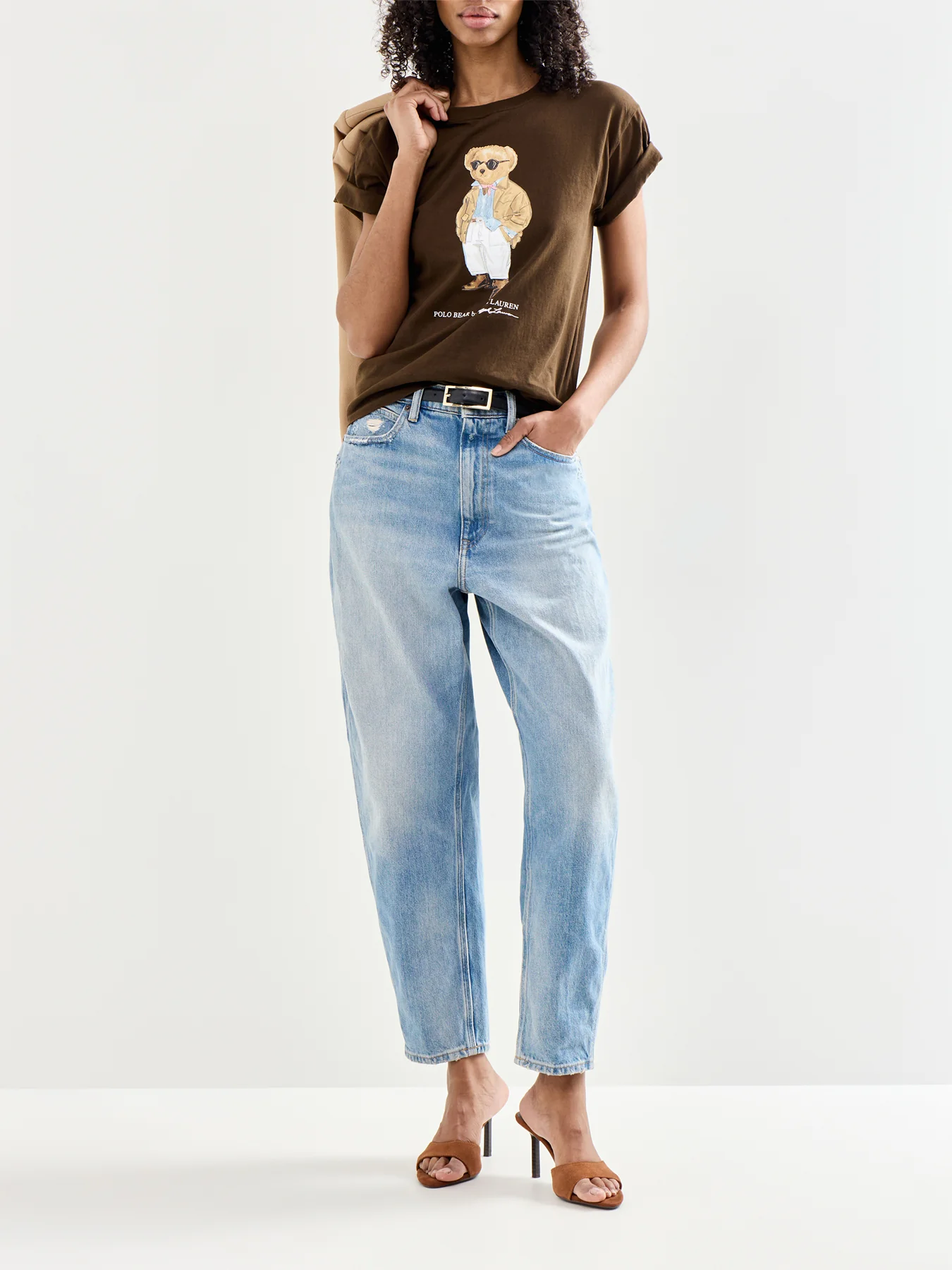Knit Bear T-Shirt Brown - Image 2