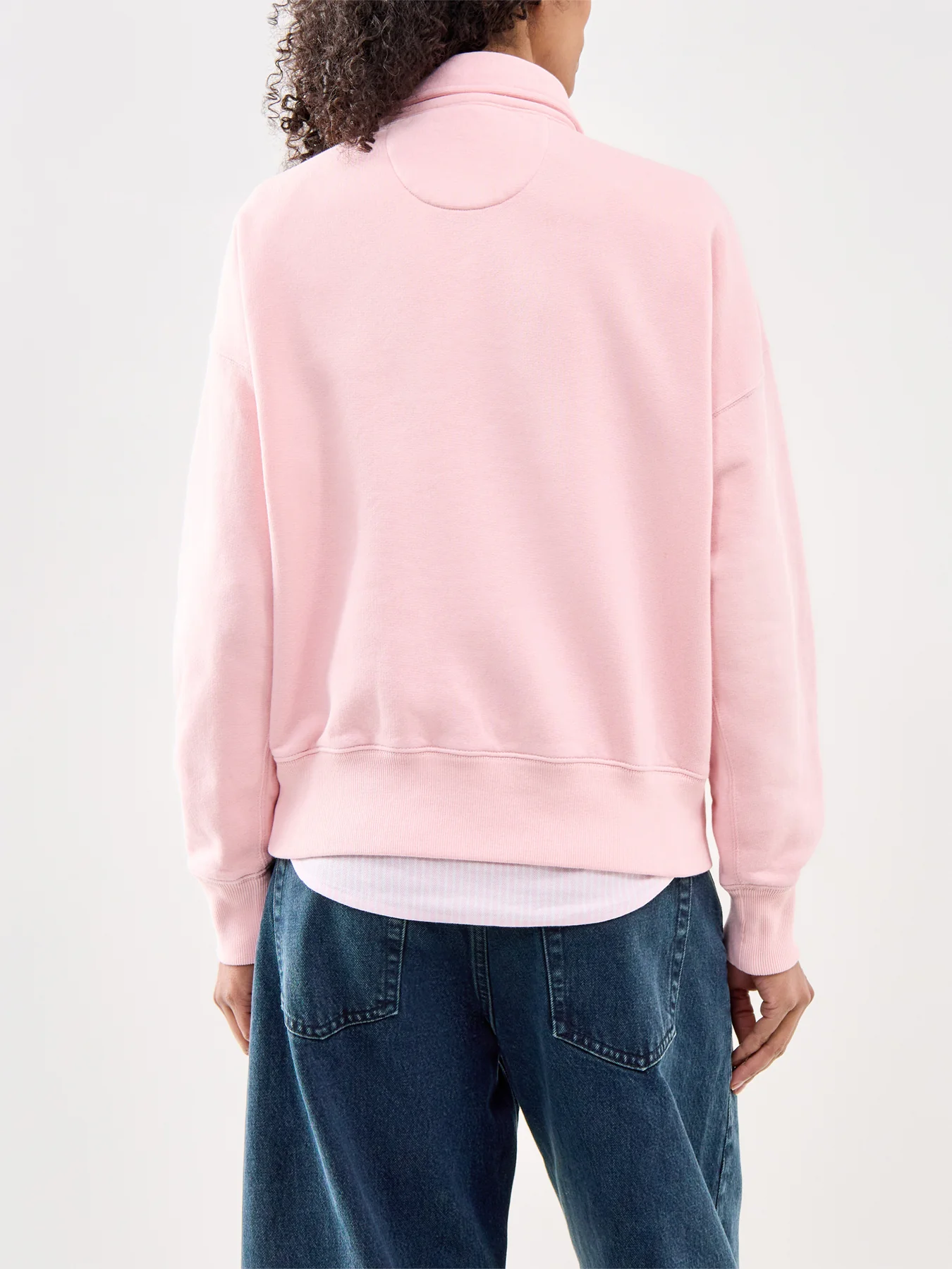 Half Zip Sweatshirt Pink - Image 5