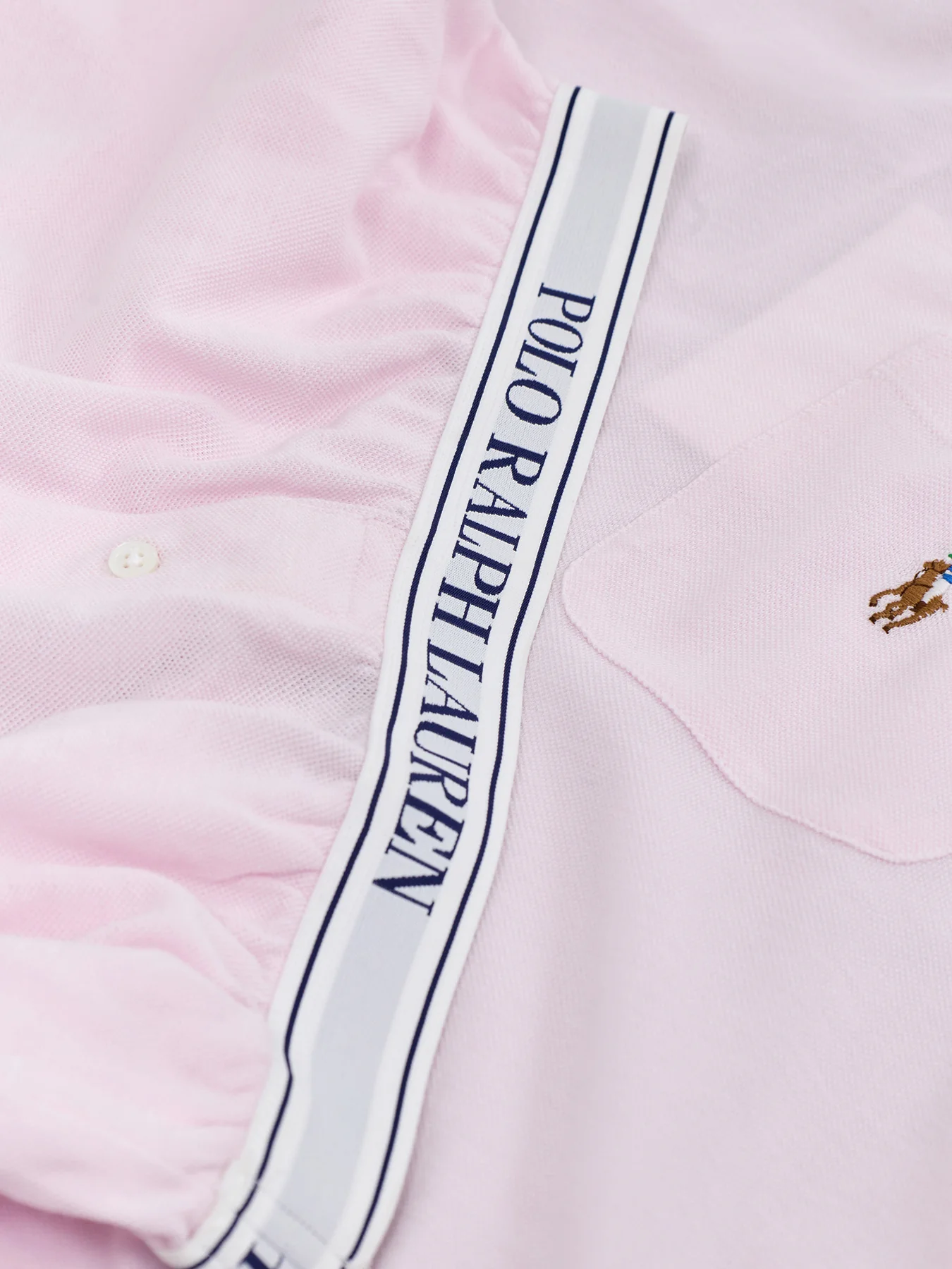 Knit Oxford Short Sleeve Set Pink - Image 5