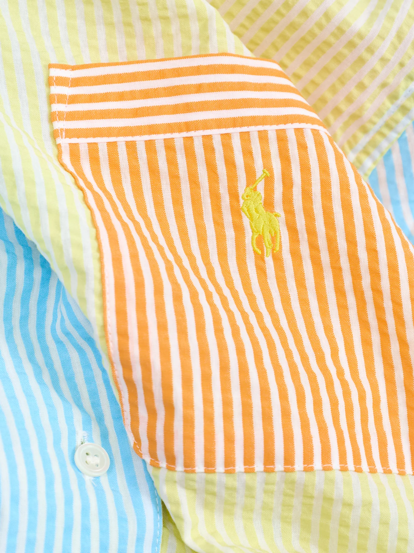 Mixed Seersucker Short Set Multi - Image 4