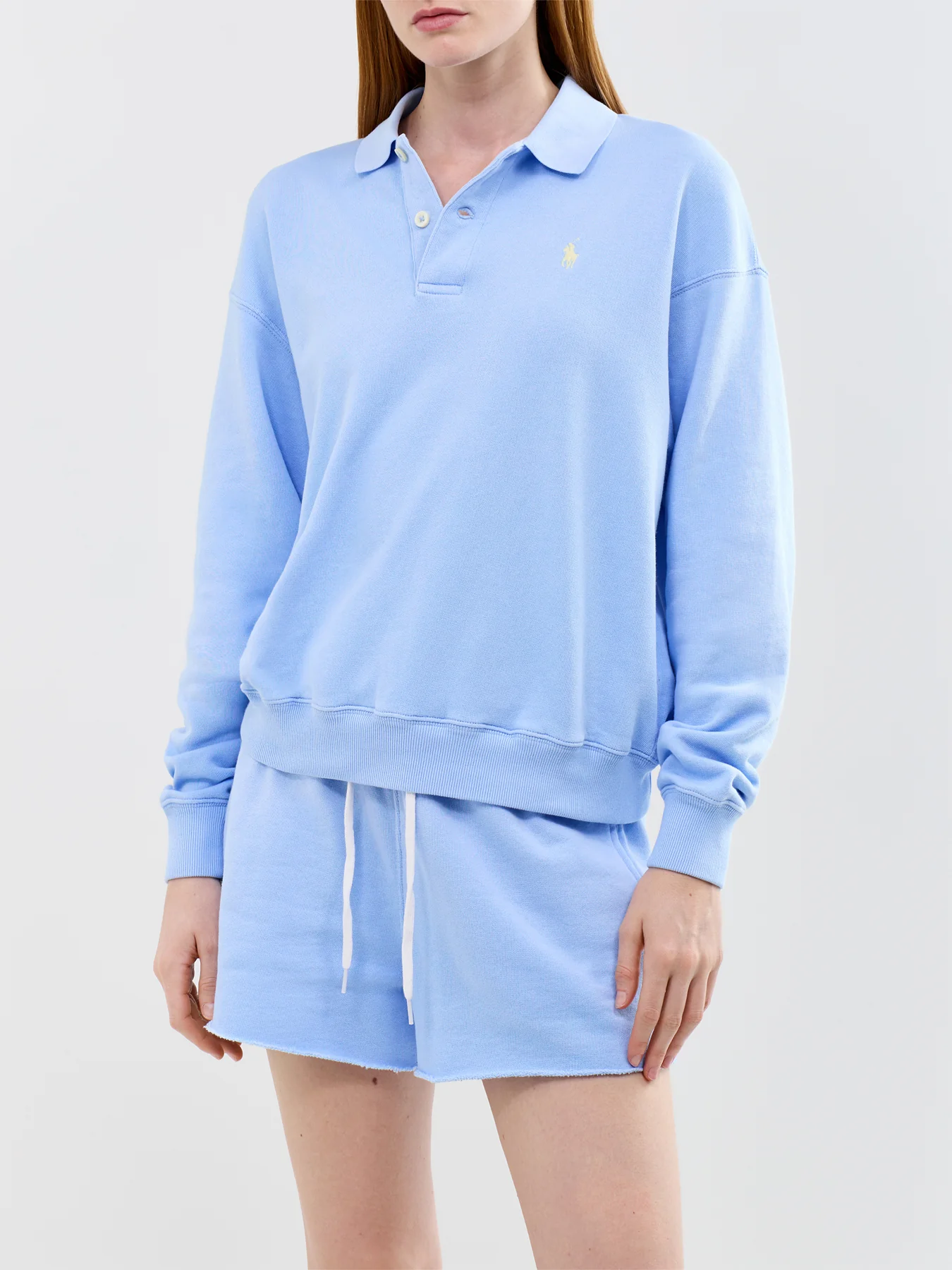 Polo Knit Sweatshirt Blue - Image 4