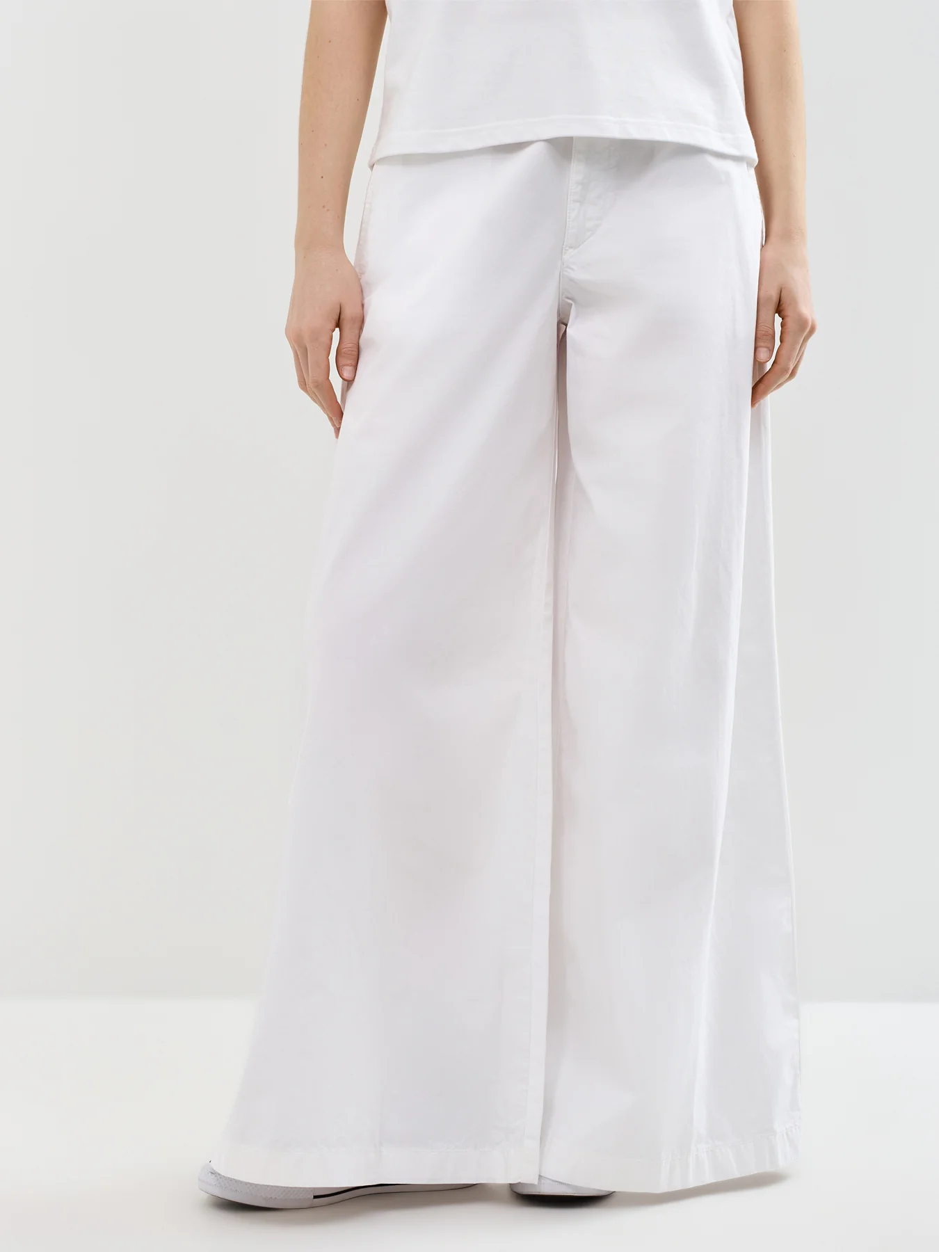 Wide Leg Trousers White - Image 4