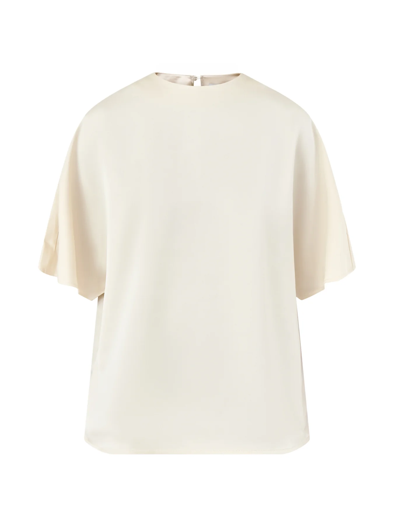 Breya Satin T-Shirt Cream