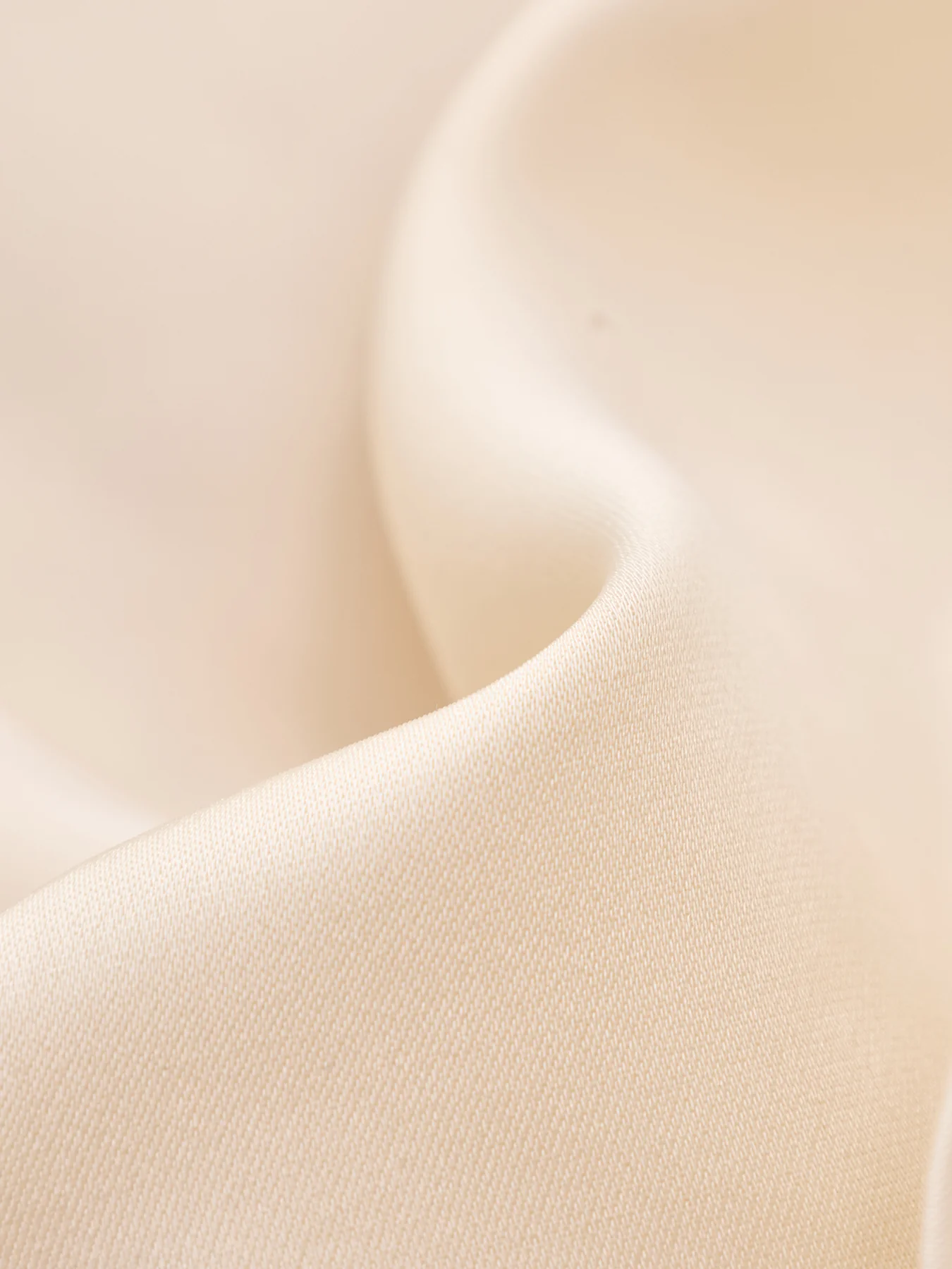 Breya Satin Drawstring Shorts Cream - Image 3