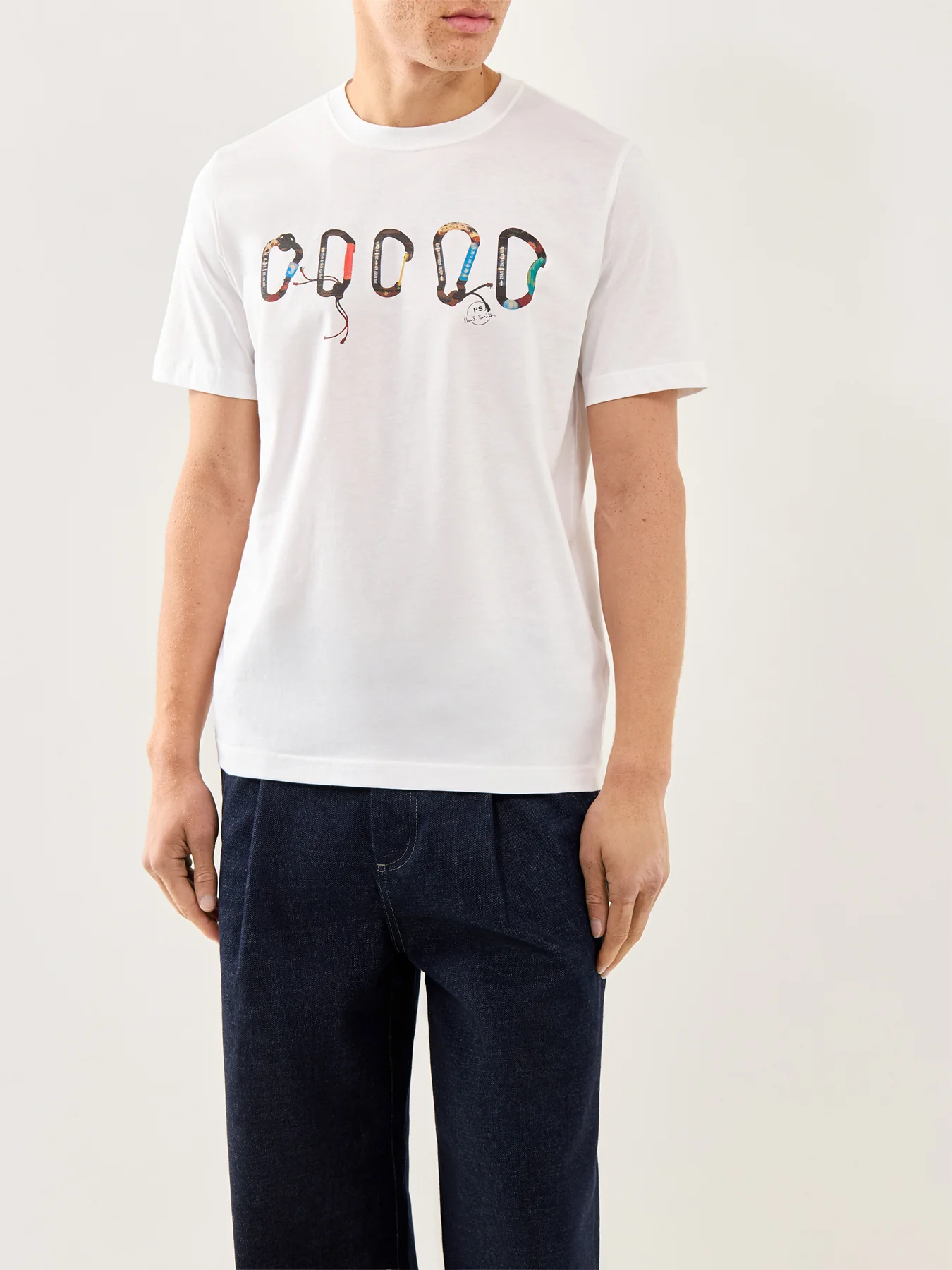 Carabiner T-Shirt White - Image 4