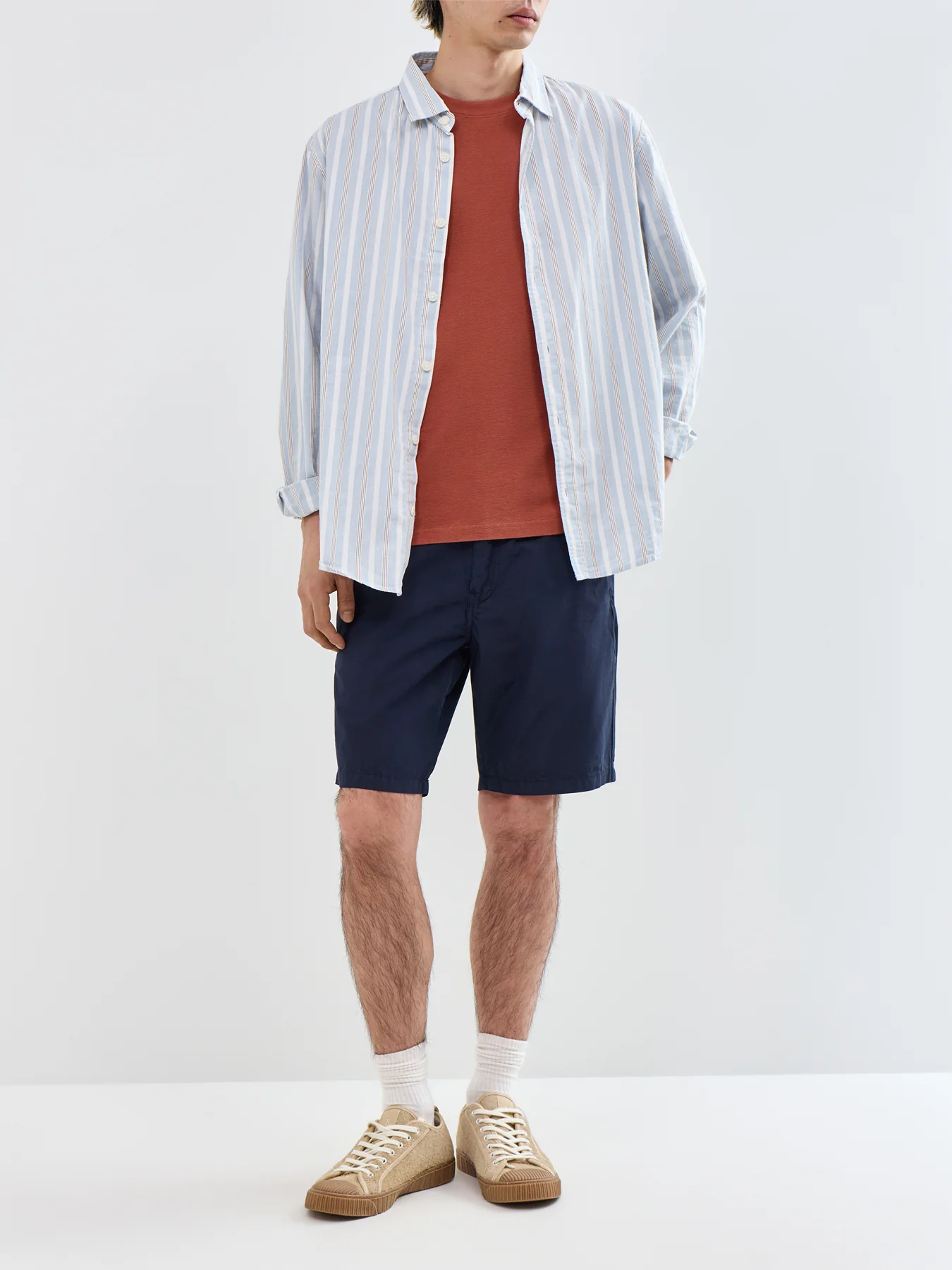 Classic Light Cotton Shorts Blue - Image 2