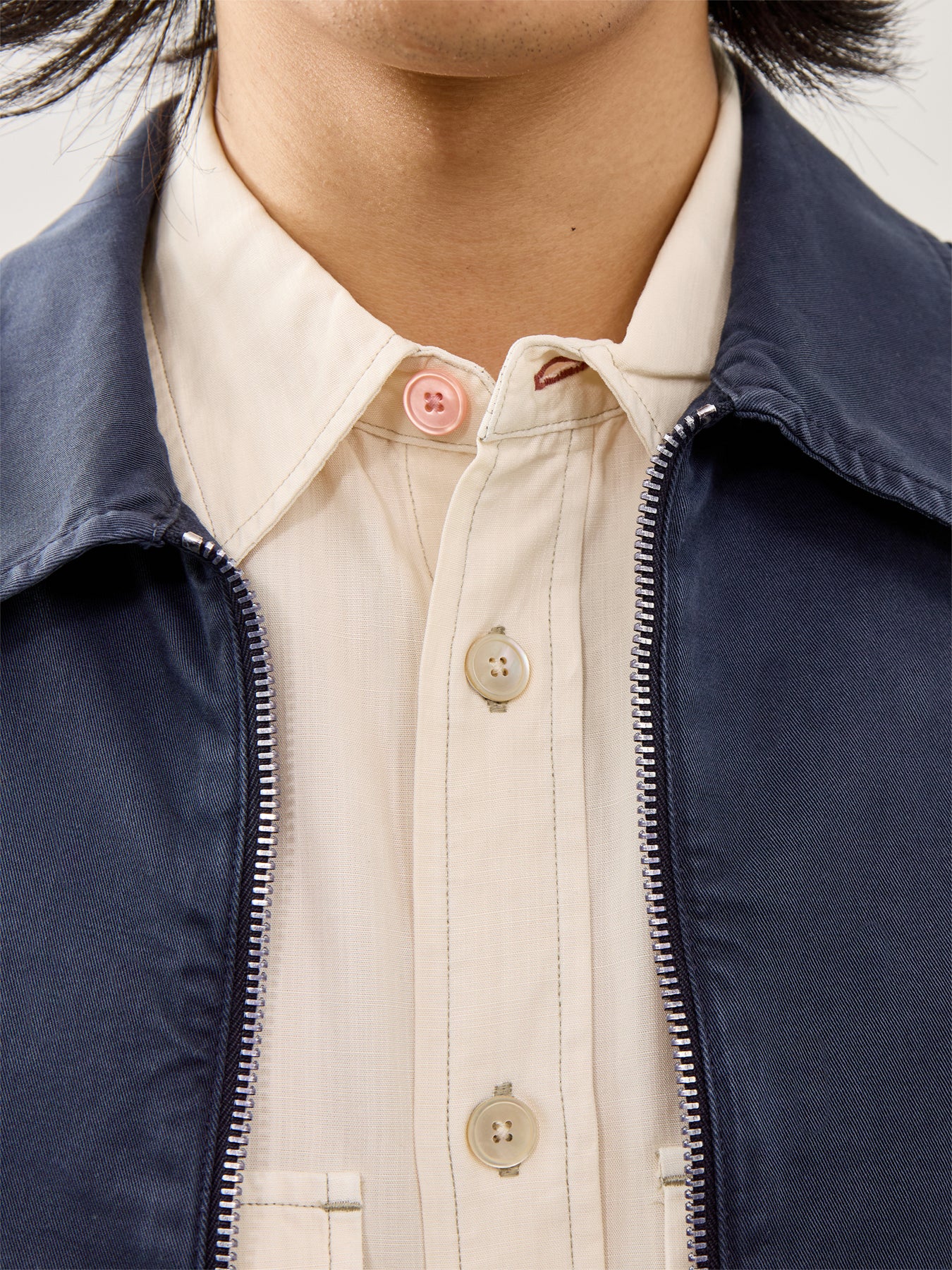 Soft Touch Double Pocket Shirt White - Image 3