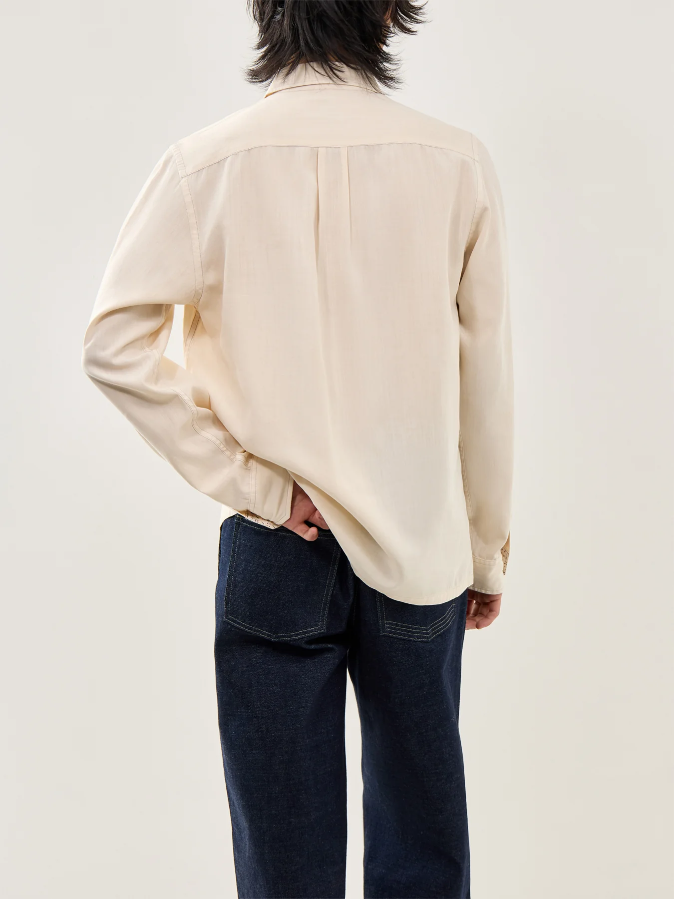 Soft Touch Double Pocket Shirt White - Image 5