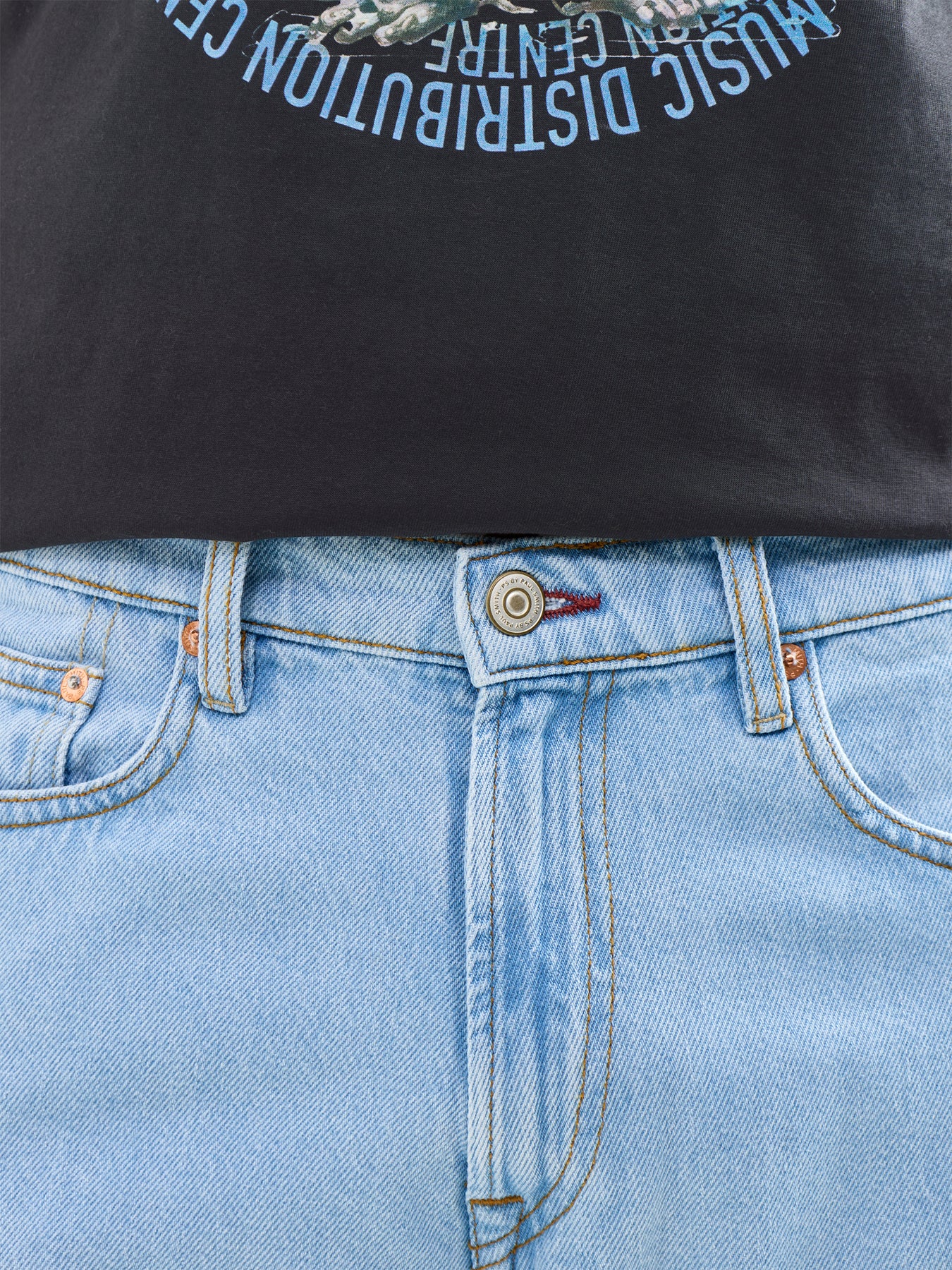 Tapered Fit Jeans Blue - Image 3