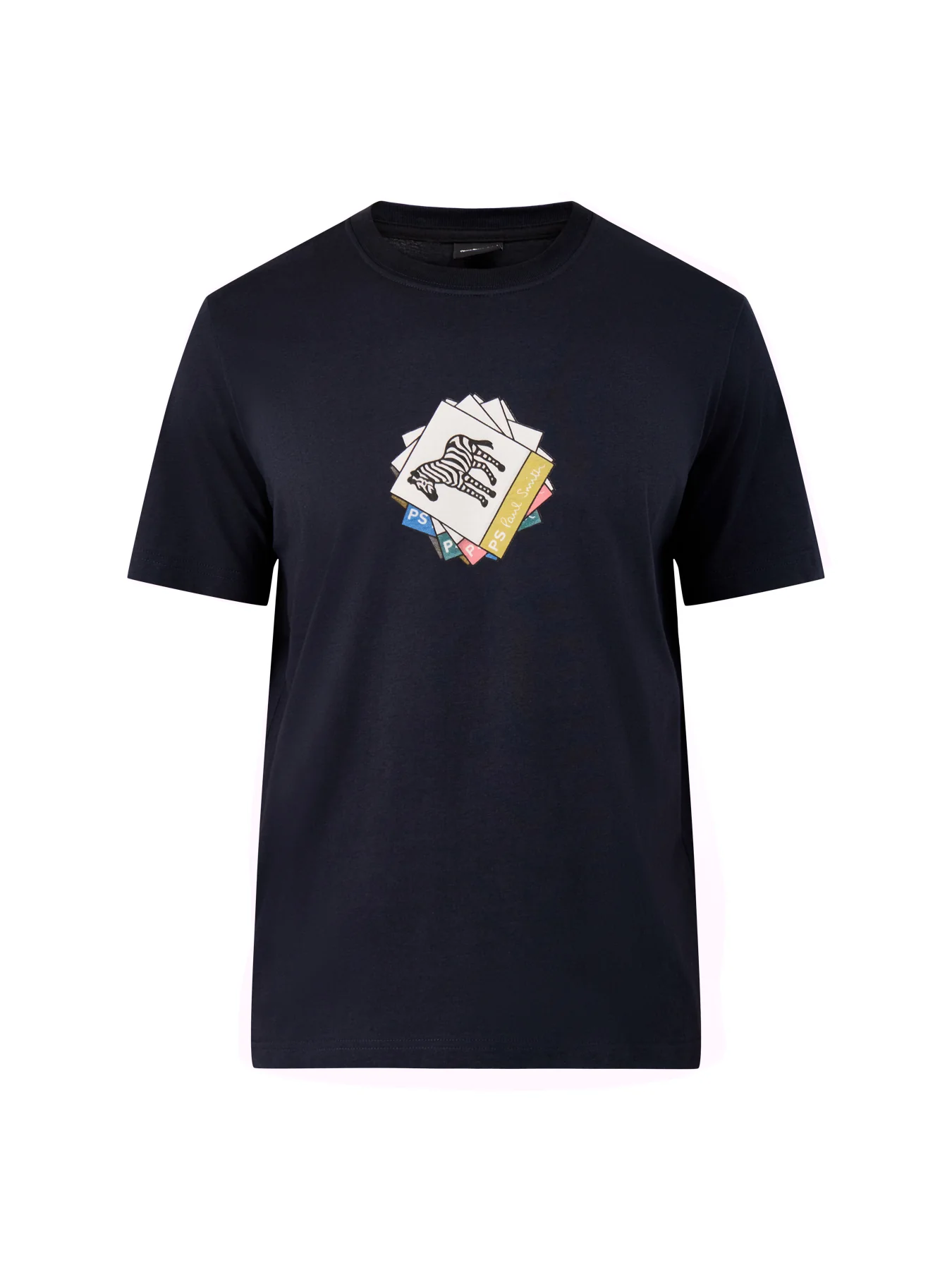 Zebra Squares T-Shirt Dark Navy