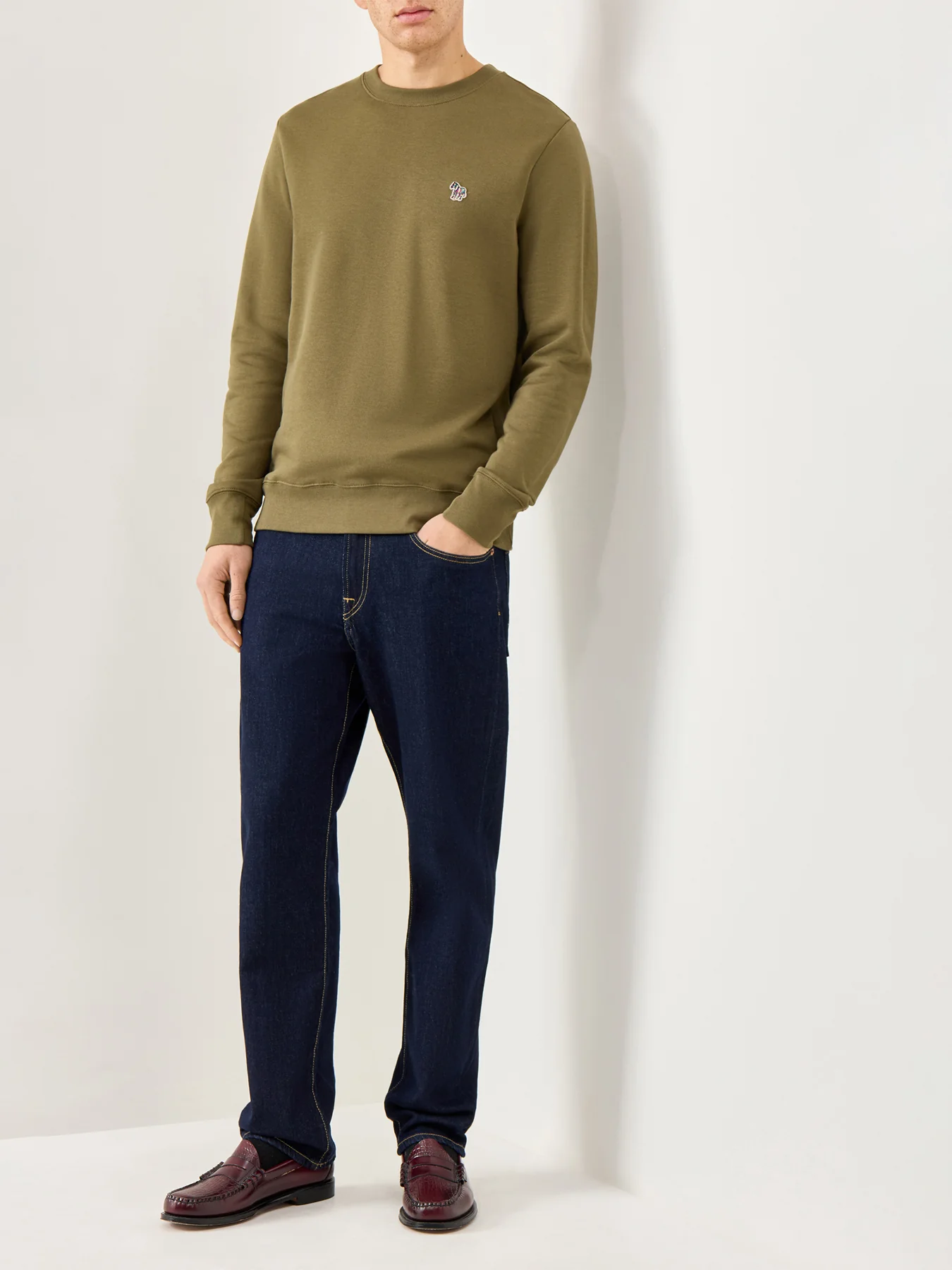 Zebra Sweatshirt Green - Image 2