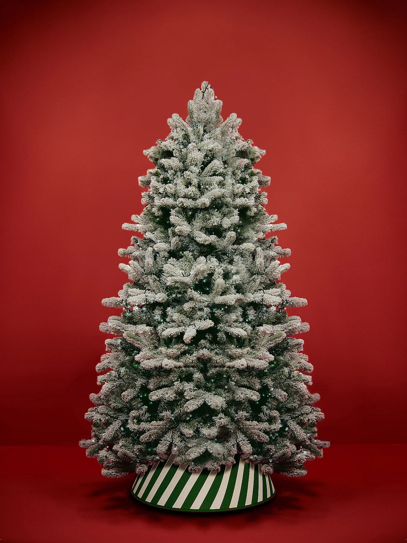 York Spruce Flocked Pvc Christmas Tree - Image 2