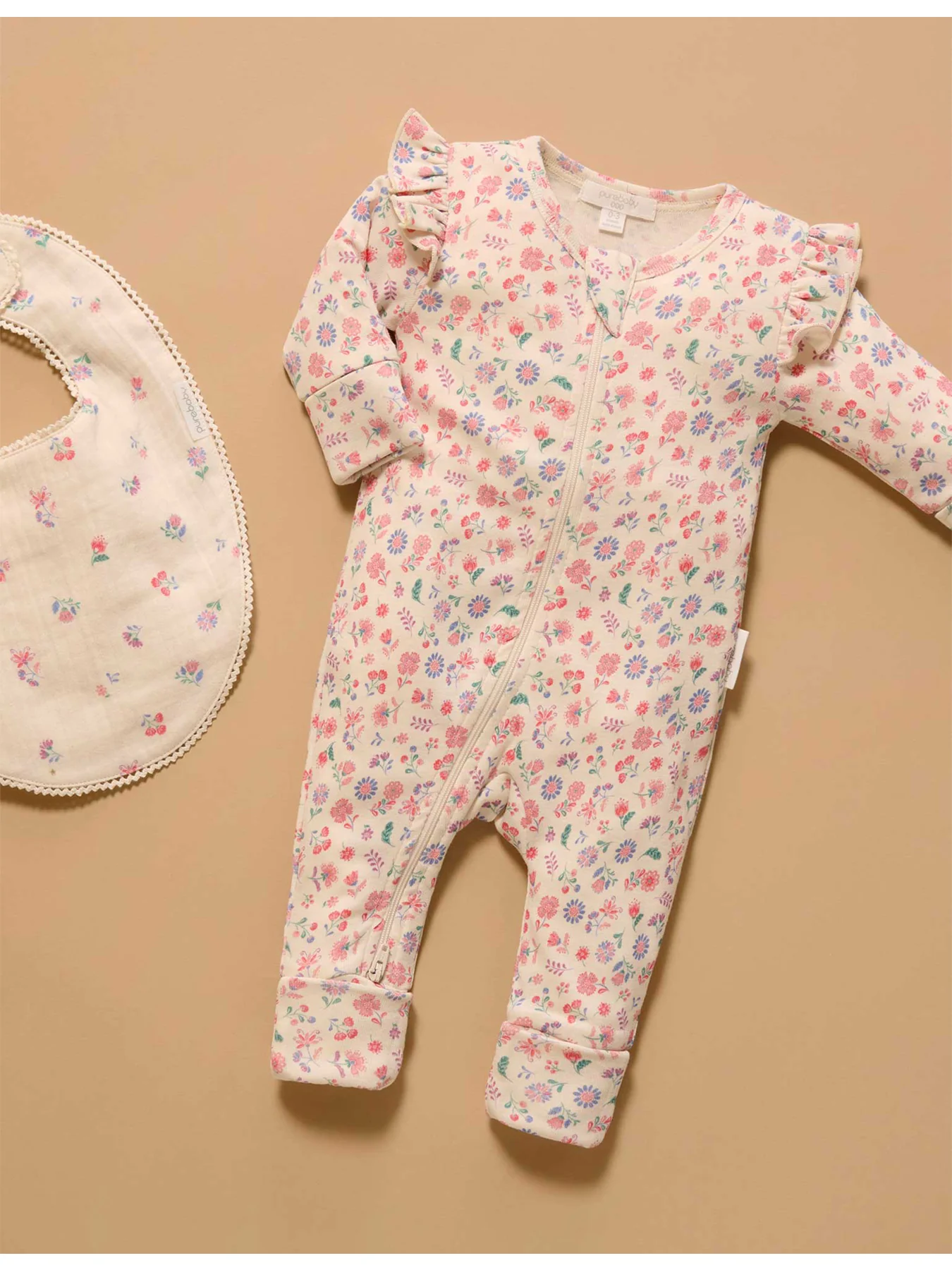 Baby Printed Zip Growsuit - Image 2