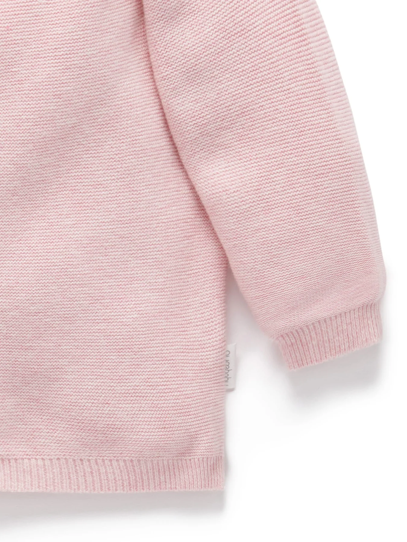 Textured Cardigan Pink Melange - Image 3