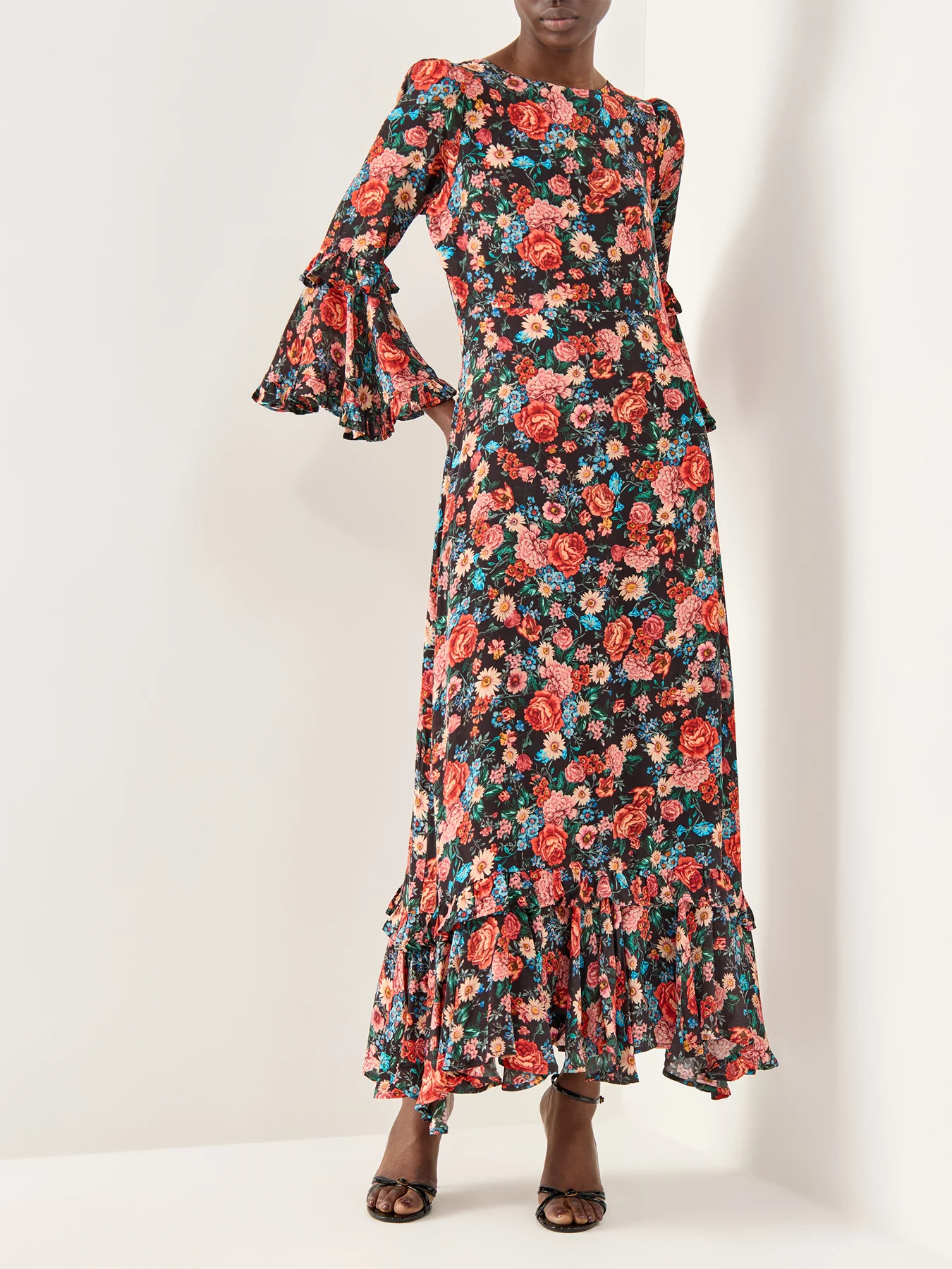 Claudia Dutch Print Maxi Blue - Image 2