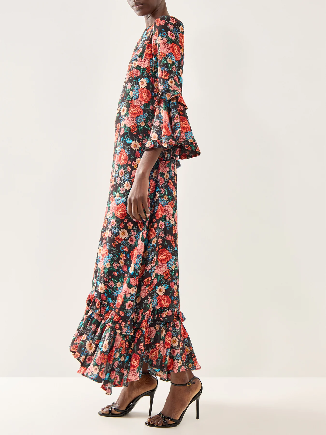 Claudia Dutch Print Maxi Blue - Image 4