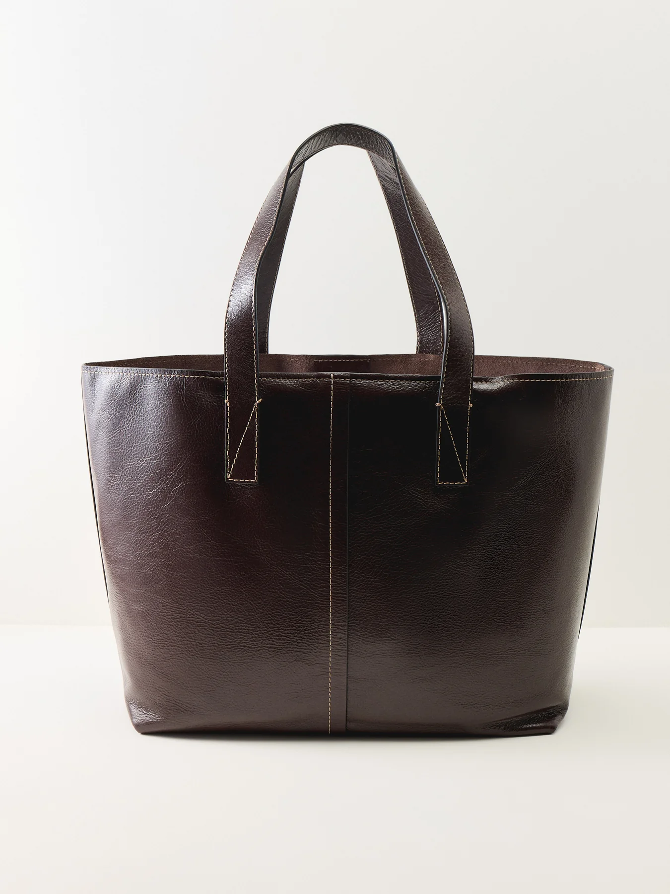 Broadway Market Large Open Top Tote Brown - Image 3