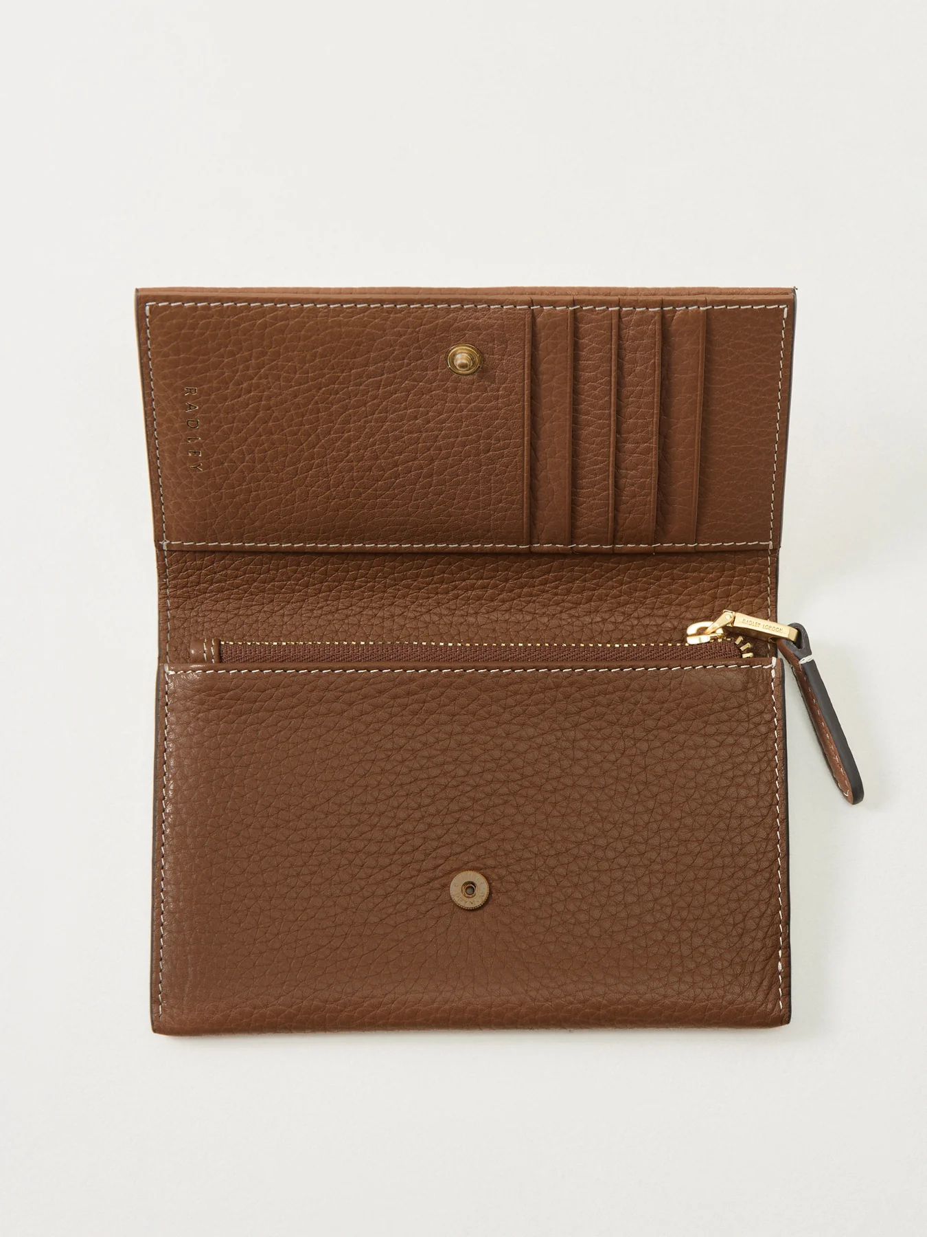 Oak Street Medium Flapover Purse Saddle - Image 3