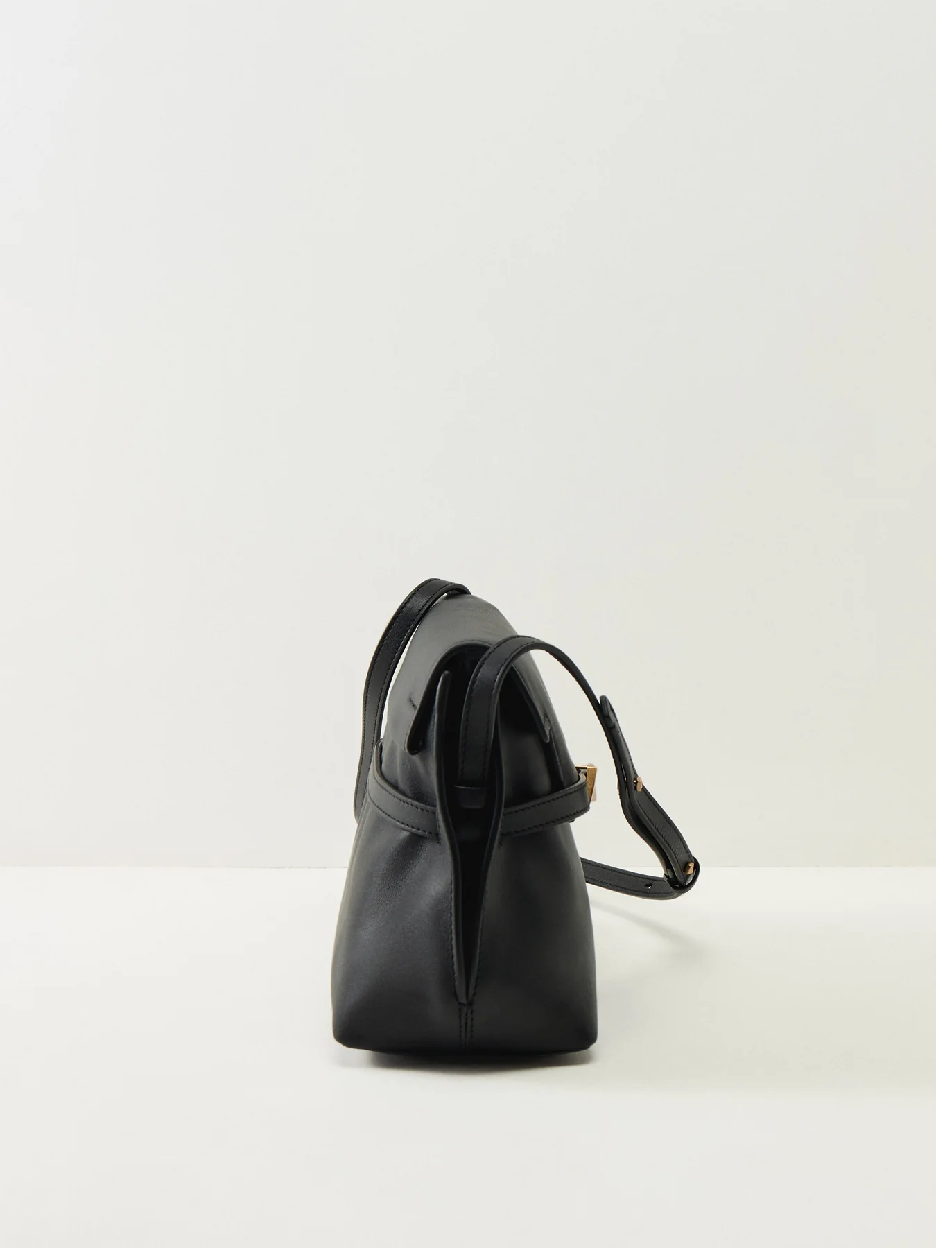Christina Small Flapover Crossbody Black - Image 4