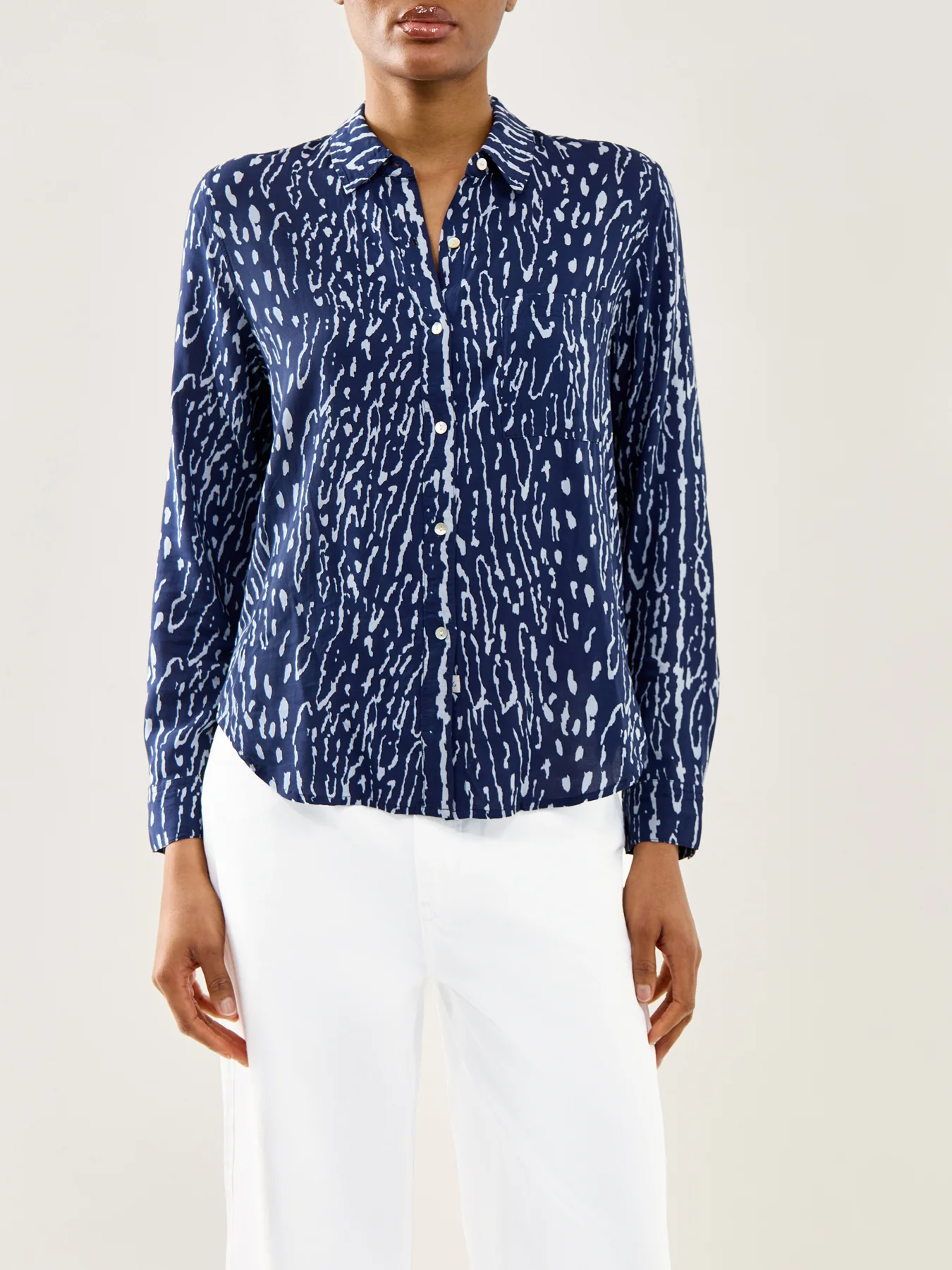Josephine Shirt Navy - Image 4